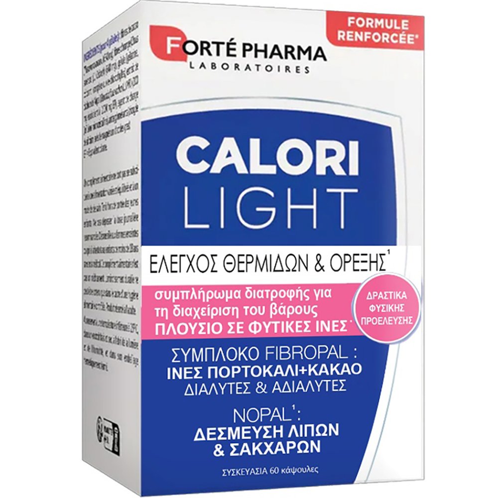Forte Pharma Calori Light Συμπλήρωμα Διατροφής Φυτικών Ινών για Έλεγχο της Όρεξης & Καλύτερη Διαχείριση του Βάρους 60caps