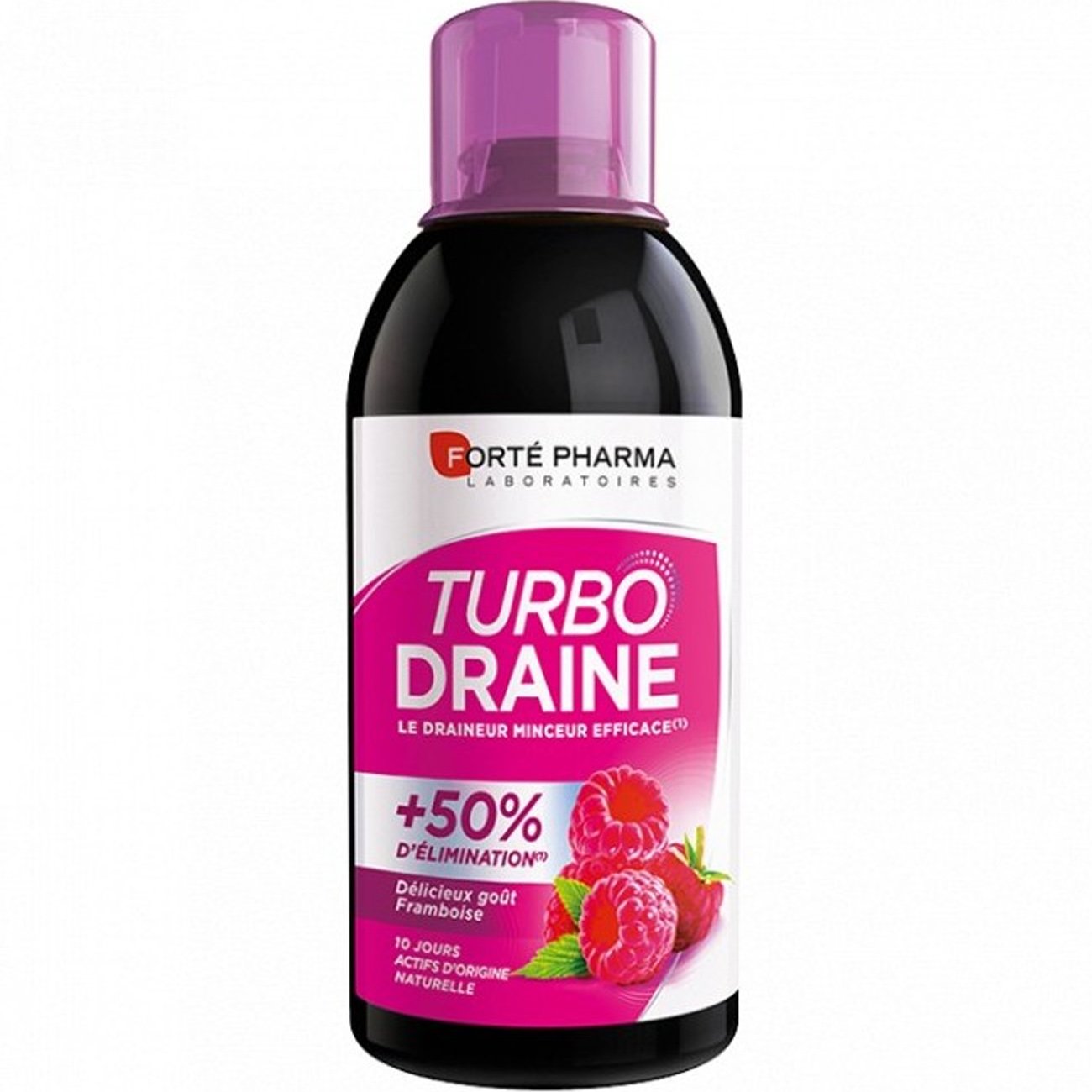 Forte Pharma Turbo Drain Συμπλήρωμα Διατροφής για Αποτοξίνωση του Οργανισμού & Αδυνατιστική Δράση με Γεύση Βατόμουρο 500ml