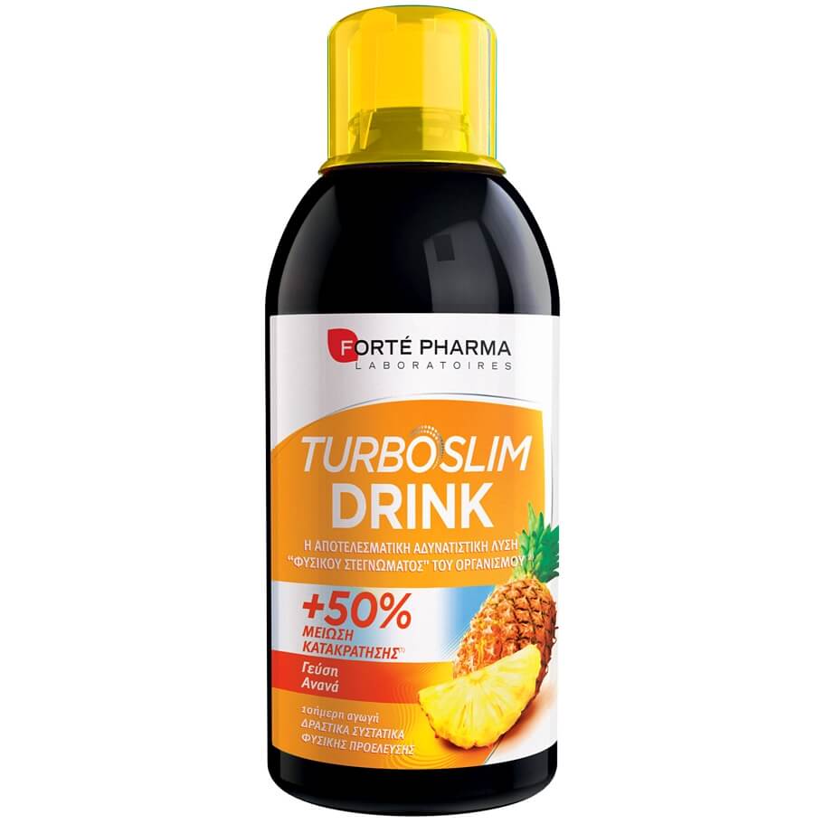 FORTE PHARMA Forte Pharma Turboslim Drink Αποτοξινώνει τον Οργανισμό με Αδυνατιστική Δράση Γεύση Ανανά 500ml