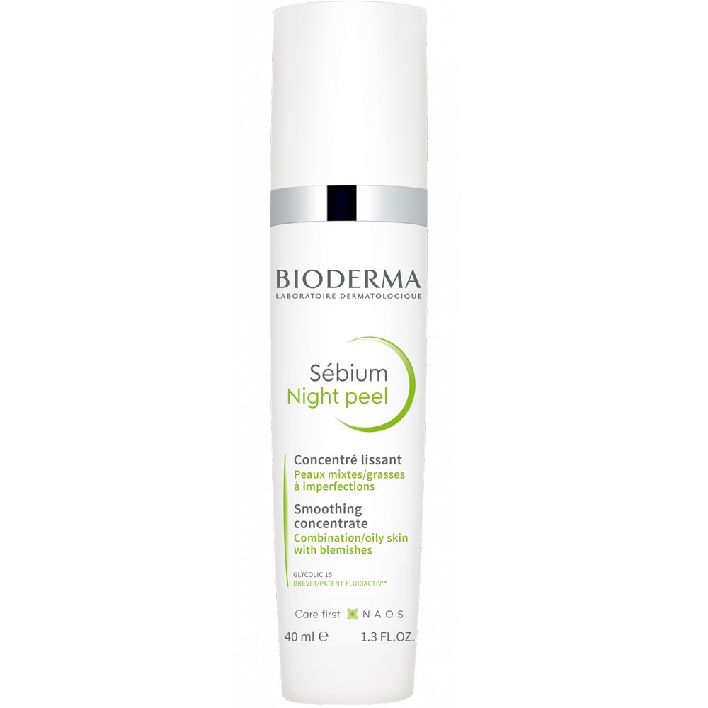 Bioderma Sebium Night Peel Κρέμα Προσώπου για Απαλό Peeling που Χαρίζει Λάμψη στο Δέρμα 40ml