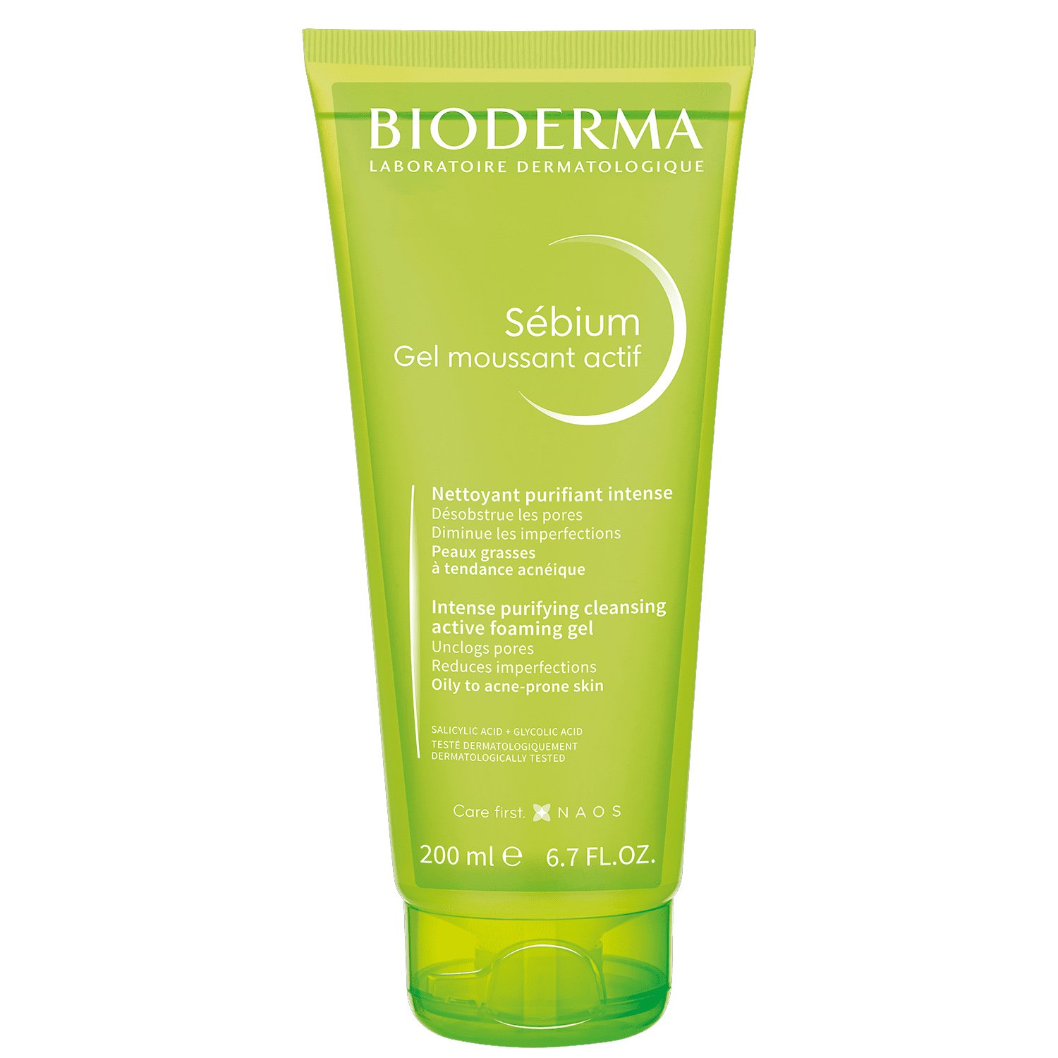 Bioderma Sebium Gel Moussant Actif Αφρίζον Gel Ενεργού Καθαρισμού για Δέρμα με Τάση Ακμής με Σαλικυλικό & Γλυκολικό Οξύ 200ml