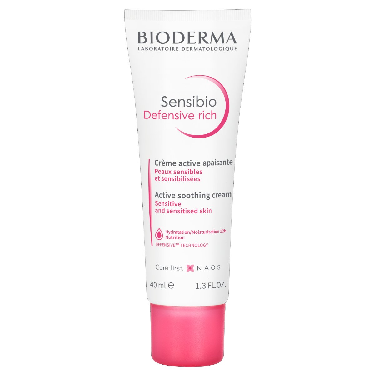 Bioderma Sensibio Defensive Rich Active Soothing Cream Πλούσια Κρέμα Προσώπου, Λαιμού για Ενυδάτωση & Προστασία 40ml
