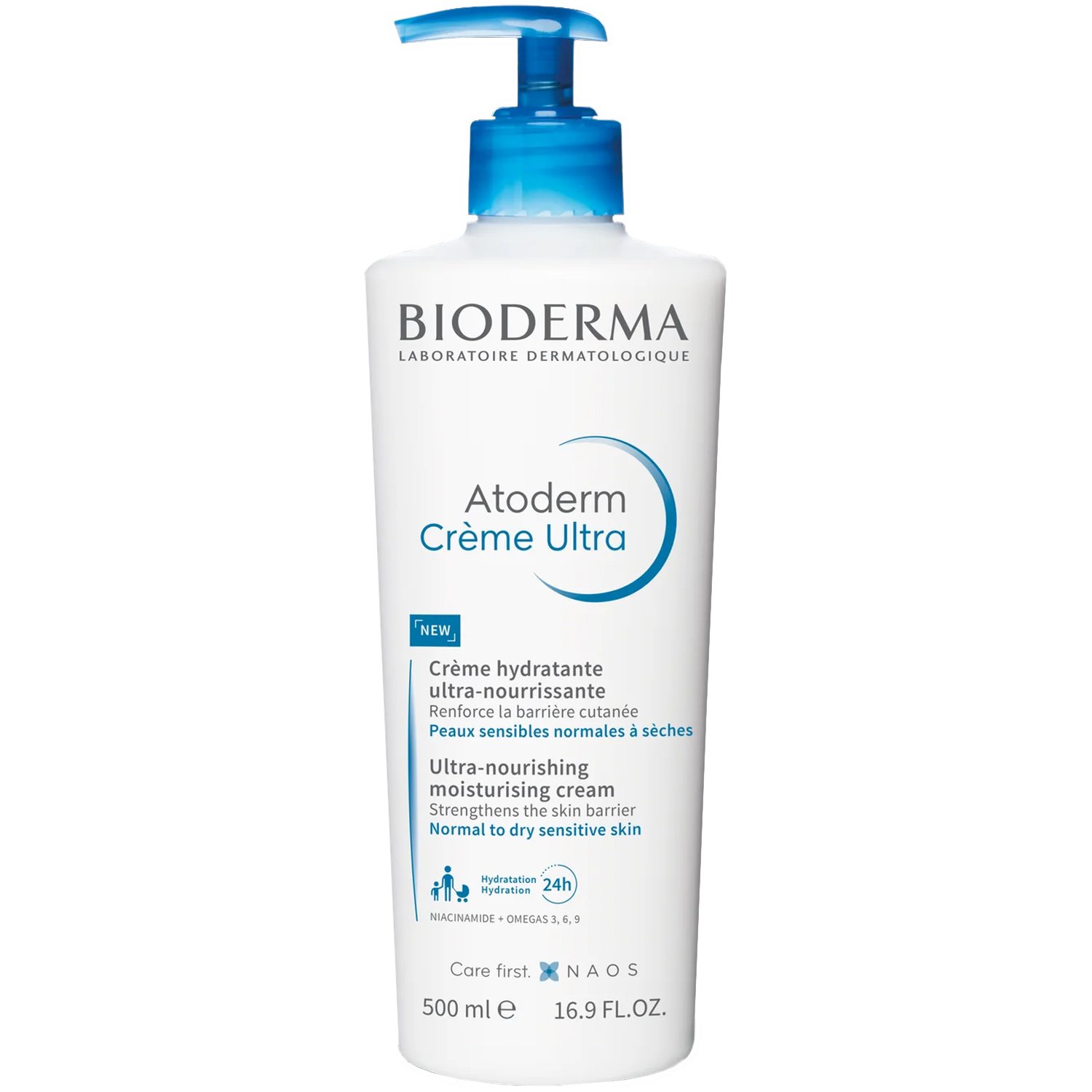 Bioderma Atoderm Creme Ultra Nourishing Cream Πλούσια Ενυδατική Κρέμα για Ξηρές Επιδερμίδες Καθημερινής Περιποίησης 500ml