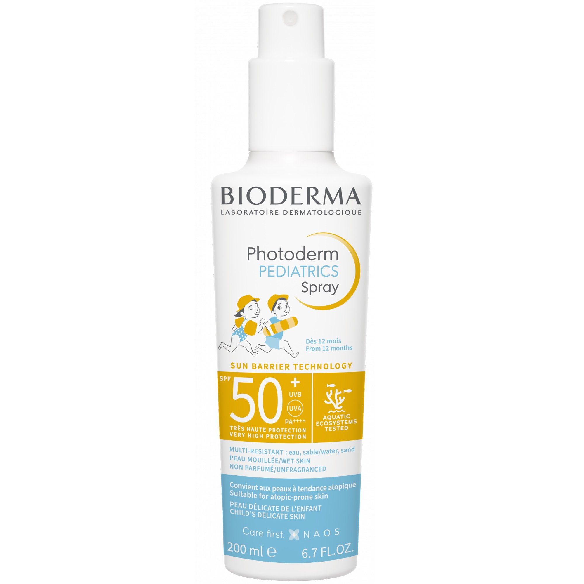 Bioderma Bioderma Photoderm Pediatrics Spray Spf50+, Αντηλιακό Spray Προσώπου, Σώματος Πολύ Υψηλής Προστασίας για Βρέφη & Παιδιά 200ml