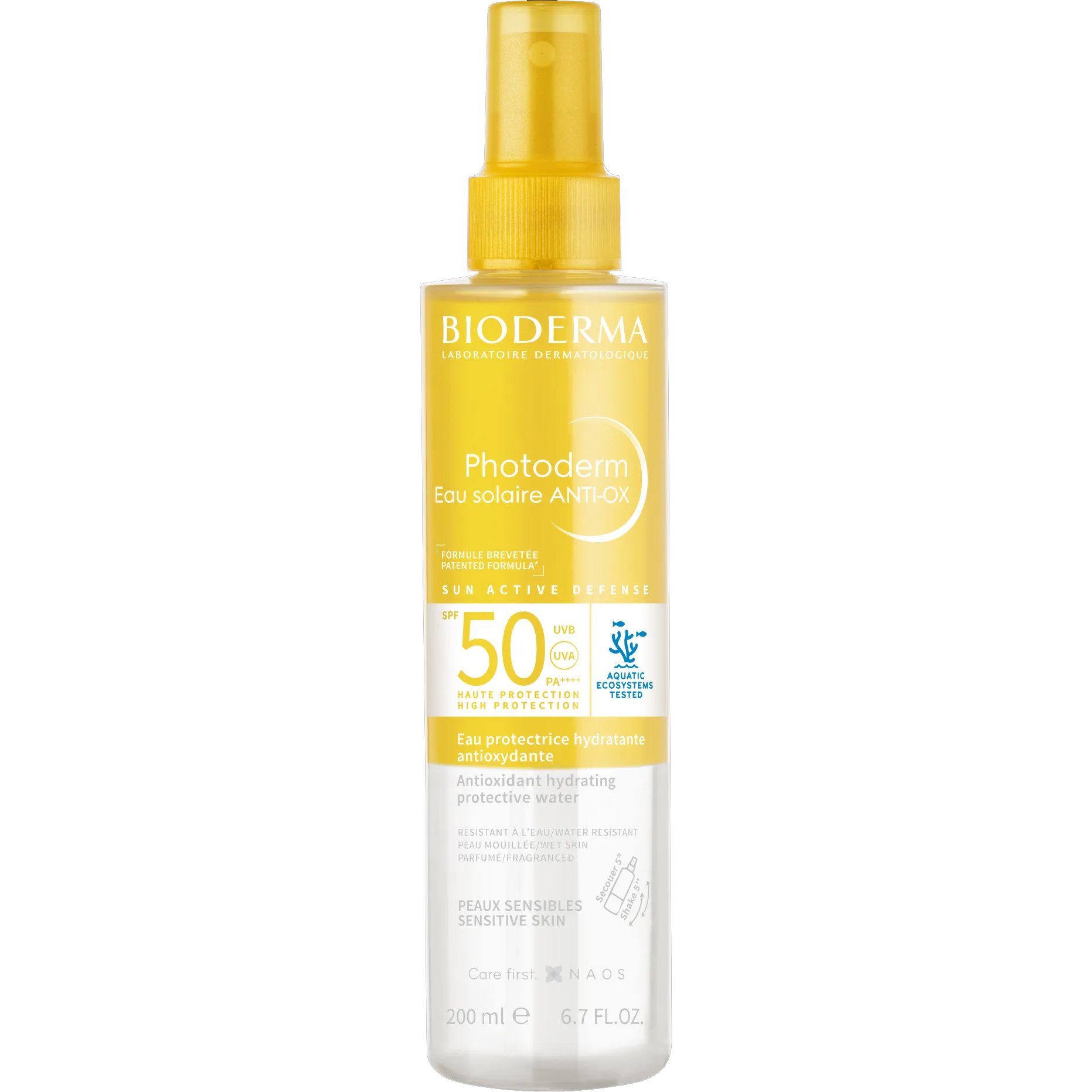 Bioderma Bioderma Photoderm Eau Solaire Anti-Ox Hydrating Protective Water Spf50 Αντηλιακό Νερό Υψηλής Προστασίας σε Spray για Πρόσωπο, Σώμα & Μαλλιά 200ml