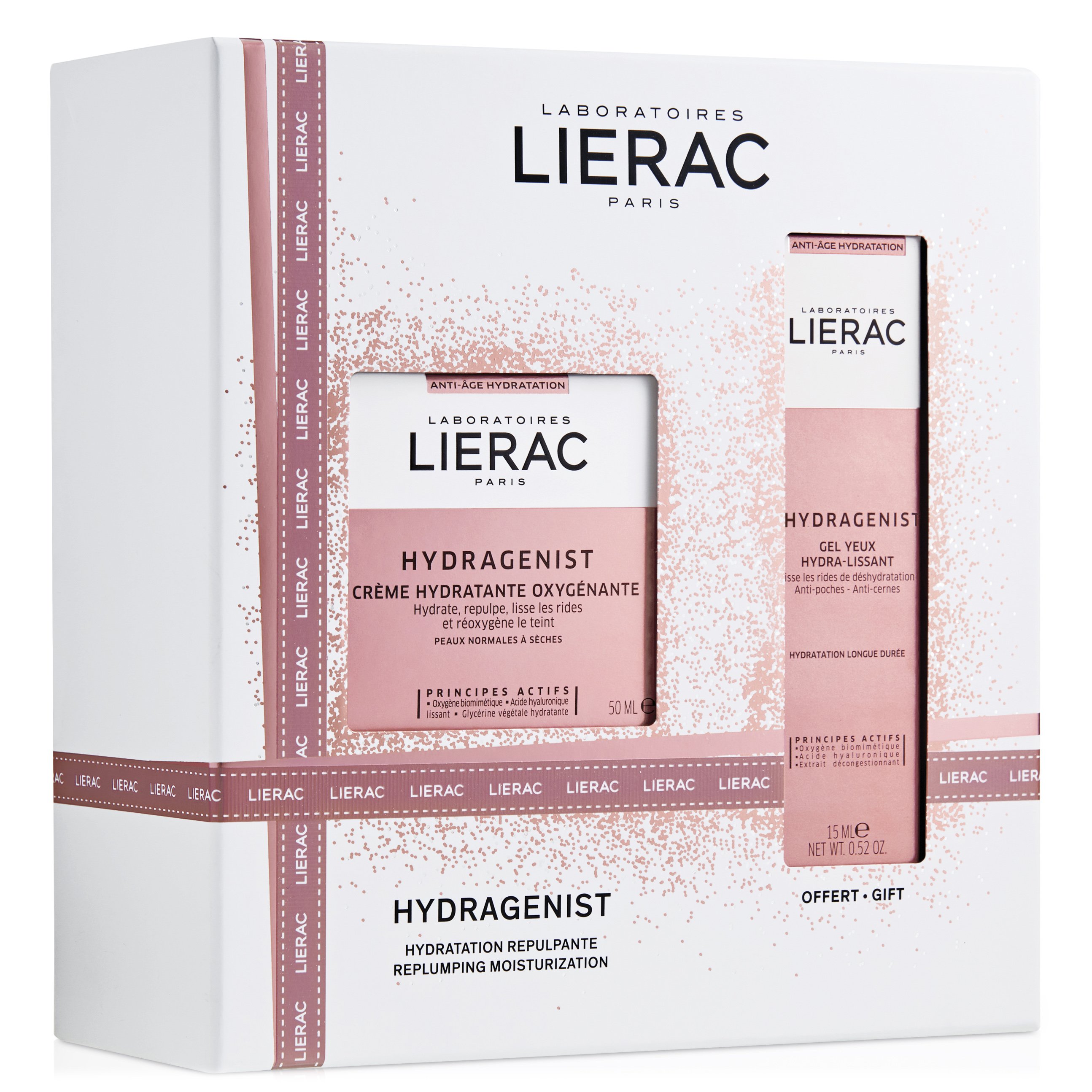 Lierac Hydragenist Gift Set Creme Hydratante Oxygenante 50ml & Δώρο Gel Yeux Hydra Lissant 15ml