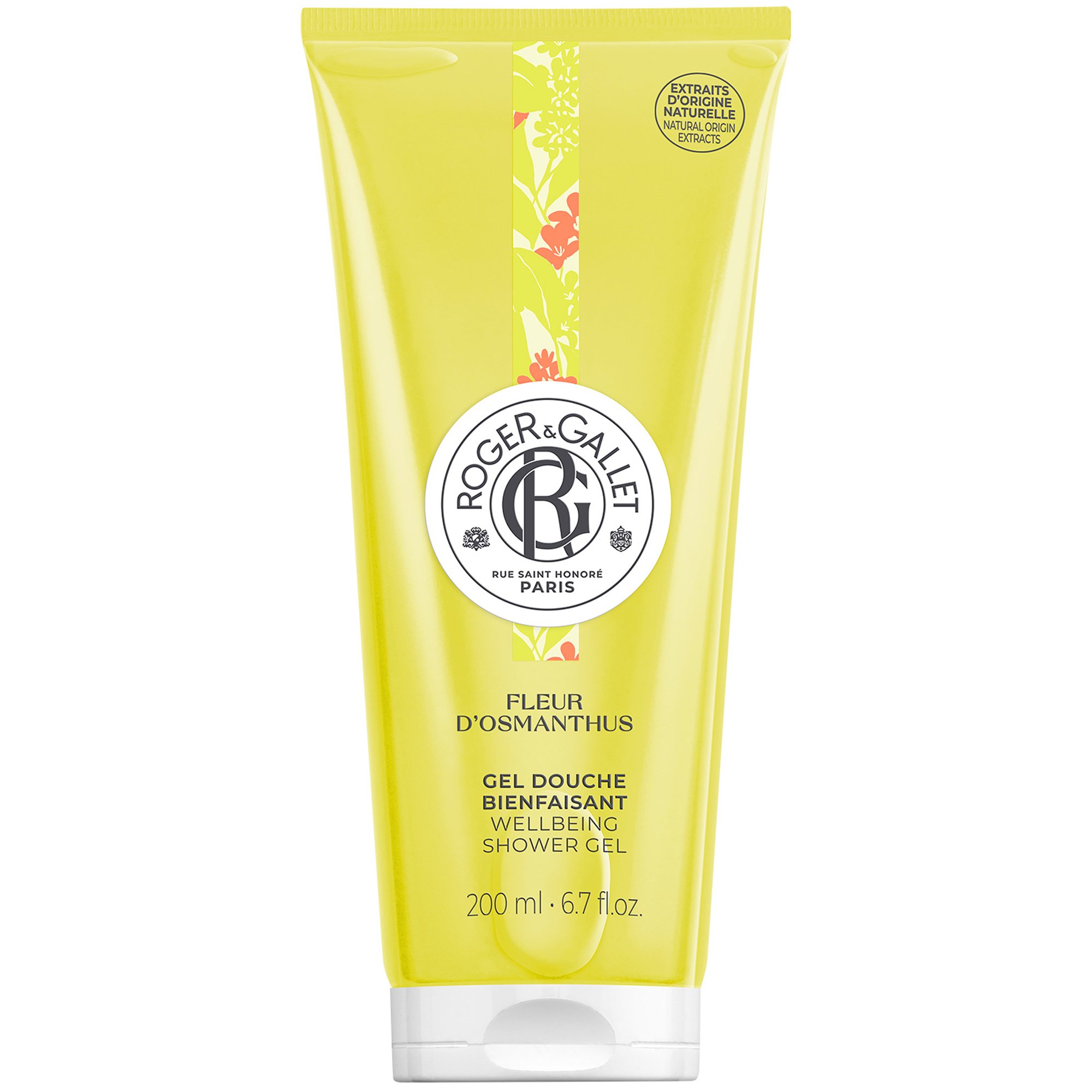 Roger & Gallet Fleur d’ Osmanthus Wellbeing Shower Gel Αναζωογονητικό Αφρόλουτρο Σώματος με Αλόε Βέρα & Άρωμα Όσμανθου 200ml