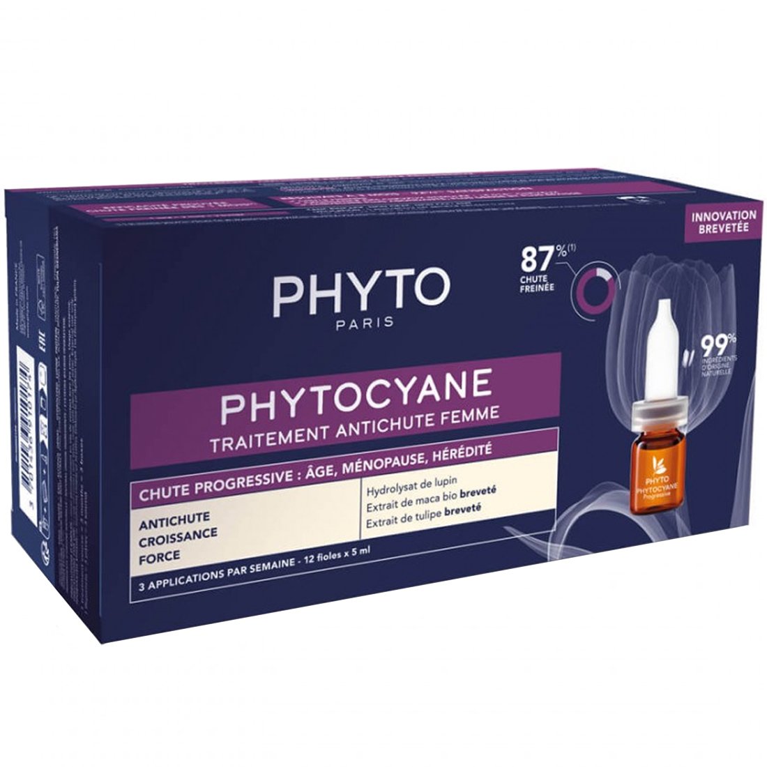 Phyto Phytocyane Anti-Hair Loss Treatment for Women for Progressive Hair Loss Θεραπεία Κατά της Γυναικείας Προοδευτικής Τριχόπτωσης 12amp x 5ml