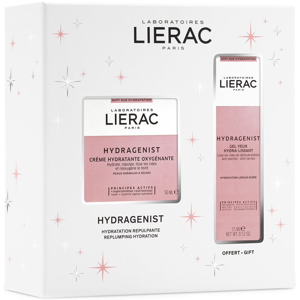 Lierac Promo Hydragenist Gift Set Face Cream Ενυδατική Κρέμα Προσώπου 50ml & Δώρο Gel Yeux Hydra Lissant Gel Λείανσης Ματιών 15ml