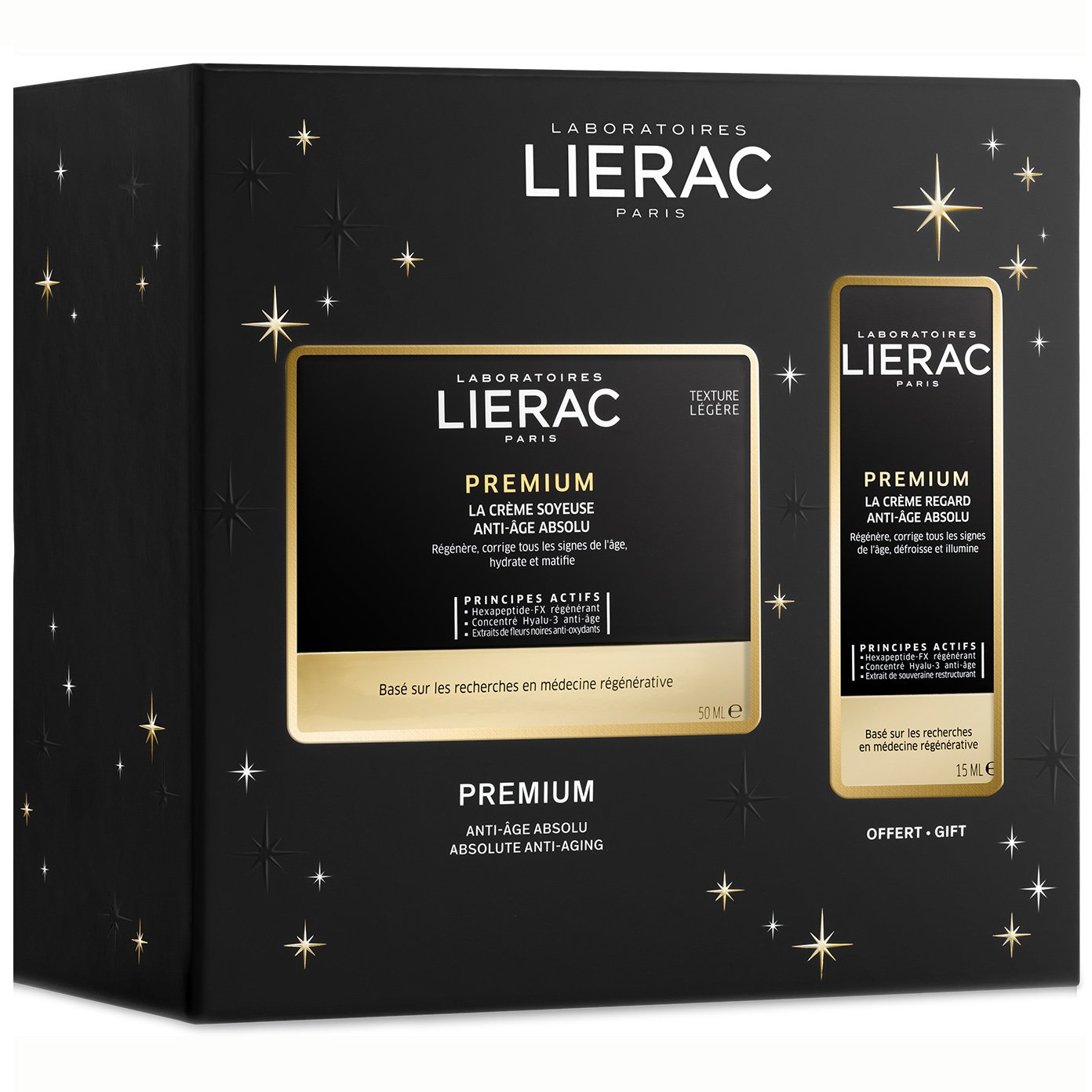 Lierac Promo Premium Gift Set Creme Soyeuse Absolute Anti-Aging Legere Texture 50ml & Δώρο Premium Yeux Anti-Aging Absolu 15ml