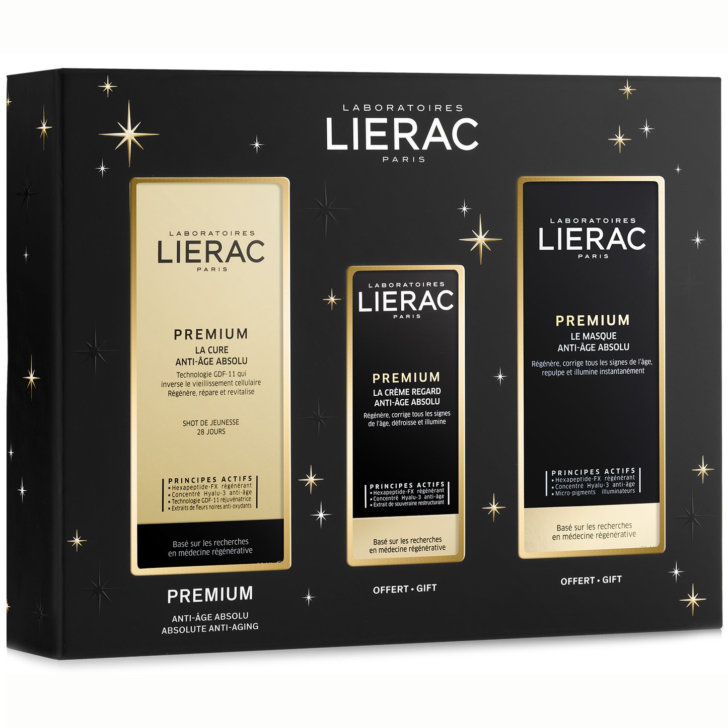 Lierac Promo Premium Gift Set La Cure Anti-Age Absolu Αγωγή Νεότητας 30ml & Δώρο Yeux Anti-Aging Absolu Κρέμα Ματιών 15ml & La Masque Μάσκα Αντιγήρανσης 75ml