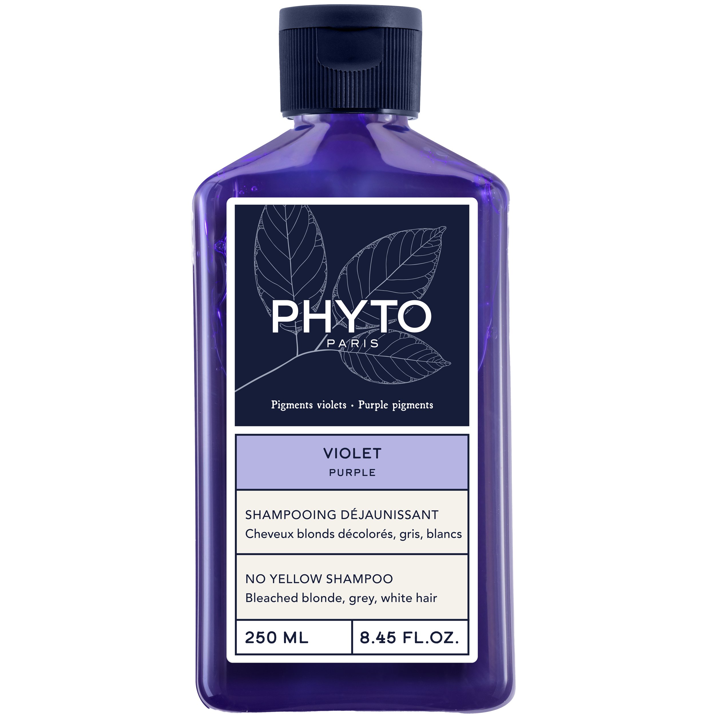 Phyto Purple No Yellow Shampoo 250ml,Σαμπουάν για Λαμπερά Μαλλιά, Κατά των Κίτρινων Τόνων