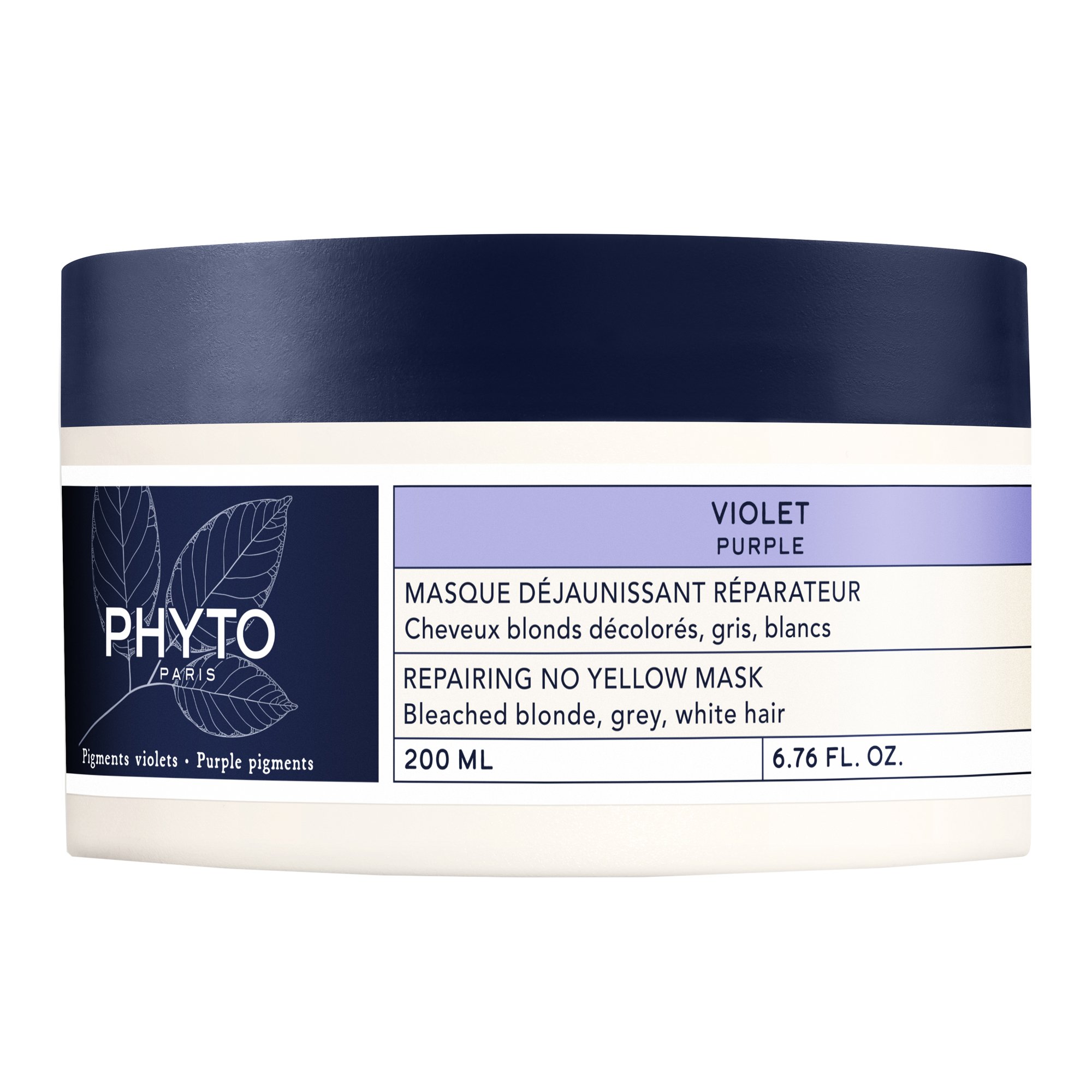 Phyto Purple Repairing No Yellow Mask Μάσκα για Λαμπερά Μαλλιά, Κατά των Κίτρινων Τόνων 200ml