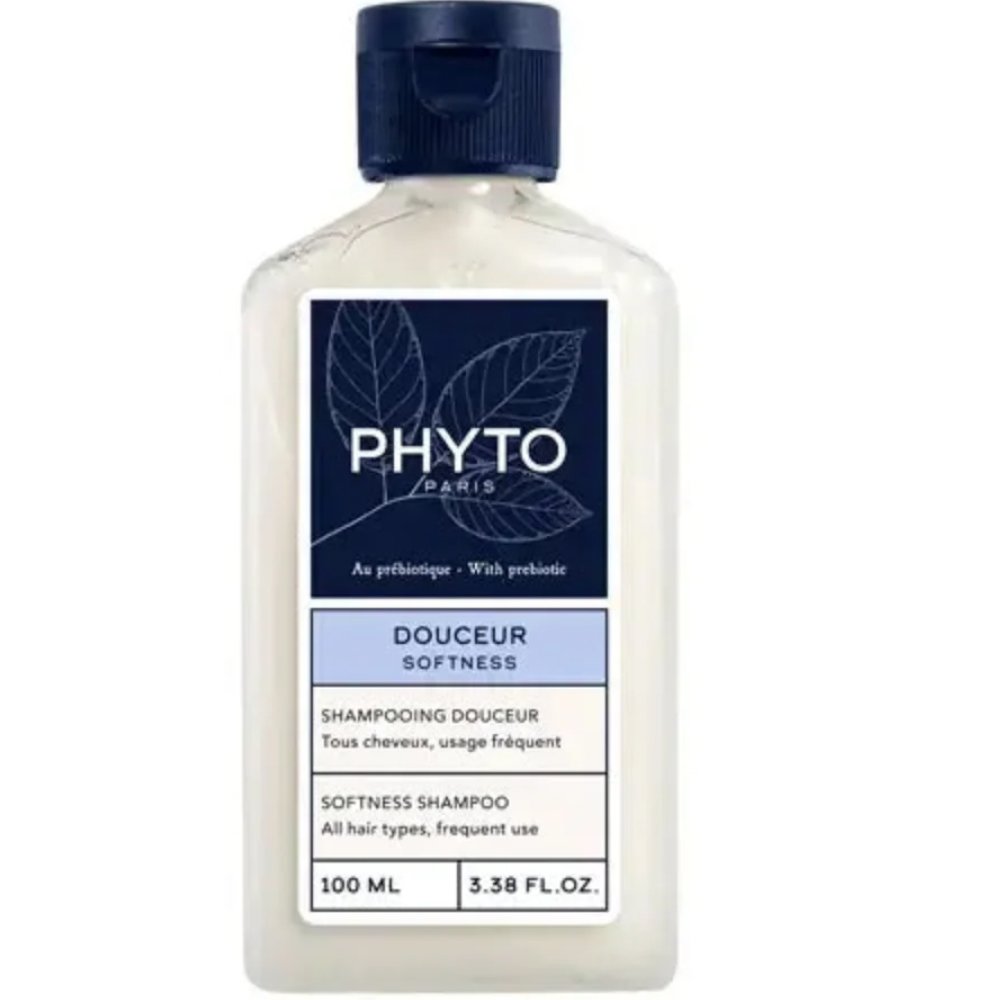 Phyto Paris Phyto Douceur Softness Shampoo for All Hair Types Σαμπουάν Καθημερινής Χρήσης για Απαλά & Λαμπερά Μαλλιά, Κατάλληλο για Όλη την Οικογένεια 100ml - Travel Size