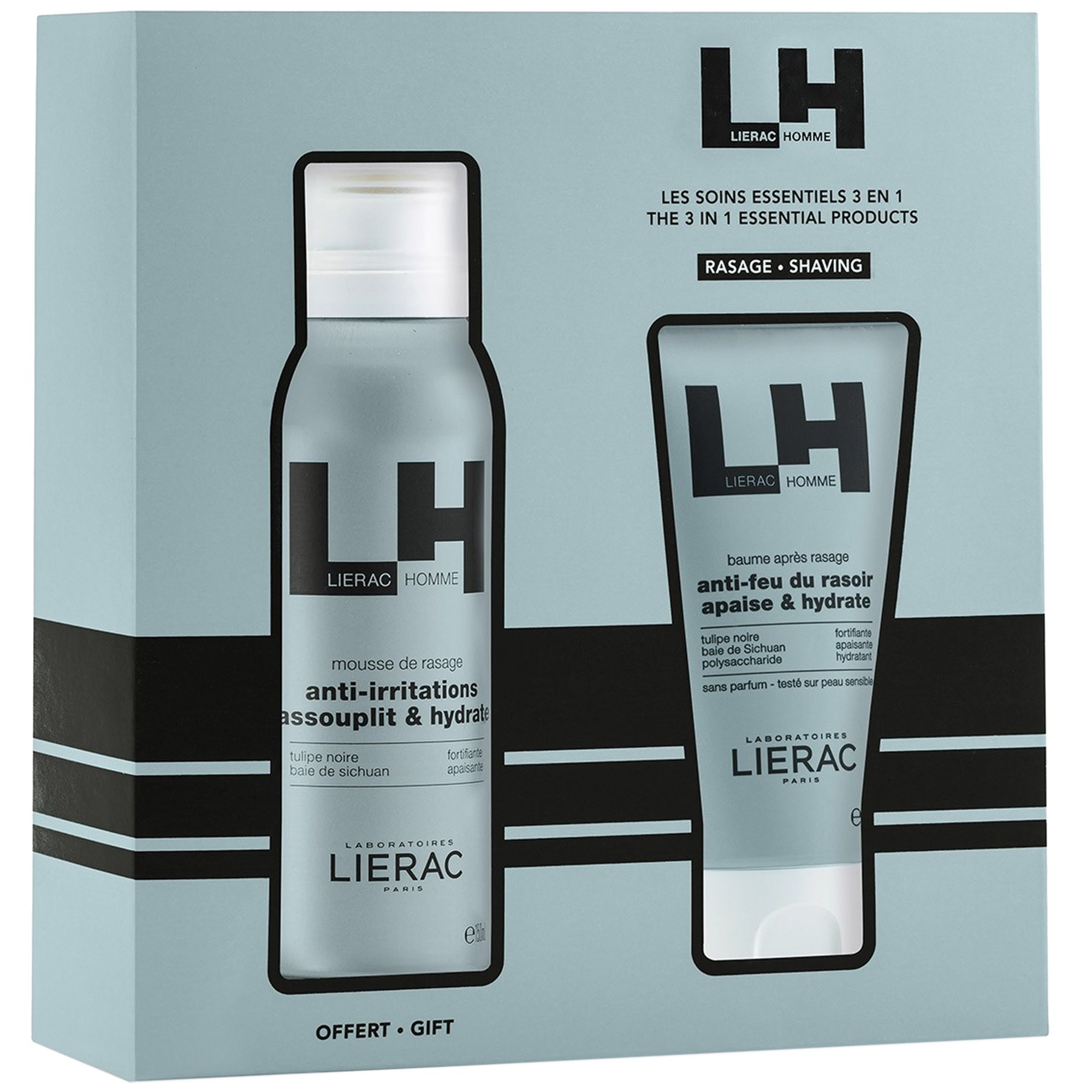 Lierac Homme Πακέτο Προσφοράς After Shave Balm 75ml & Δώρο Anti-Irritations Shaving Foam 150ml
