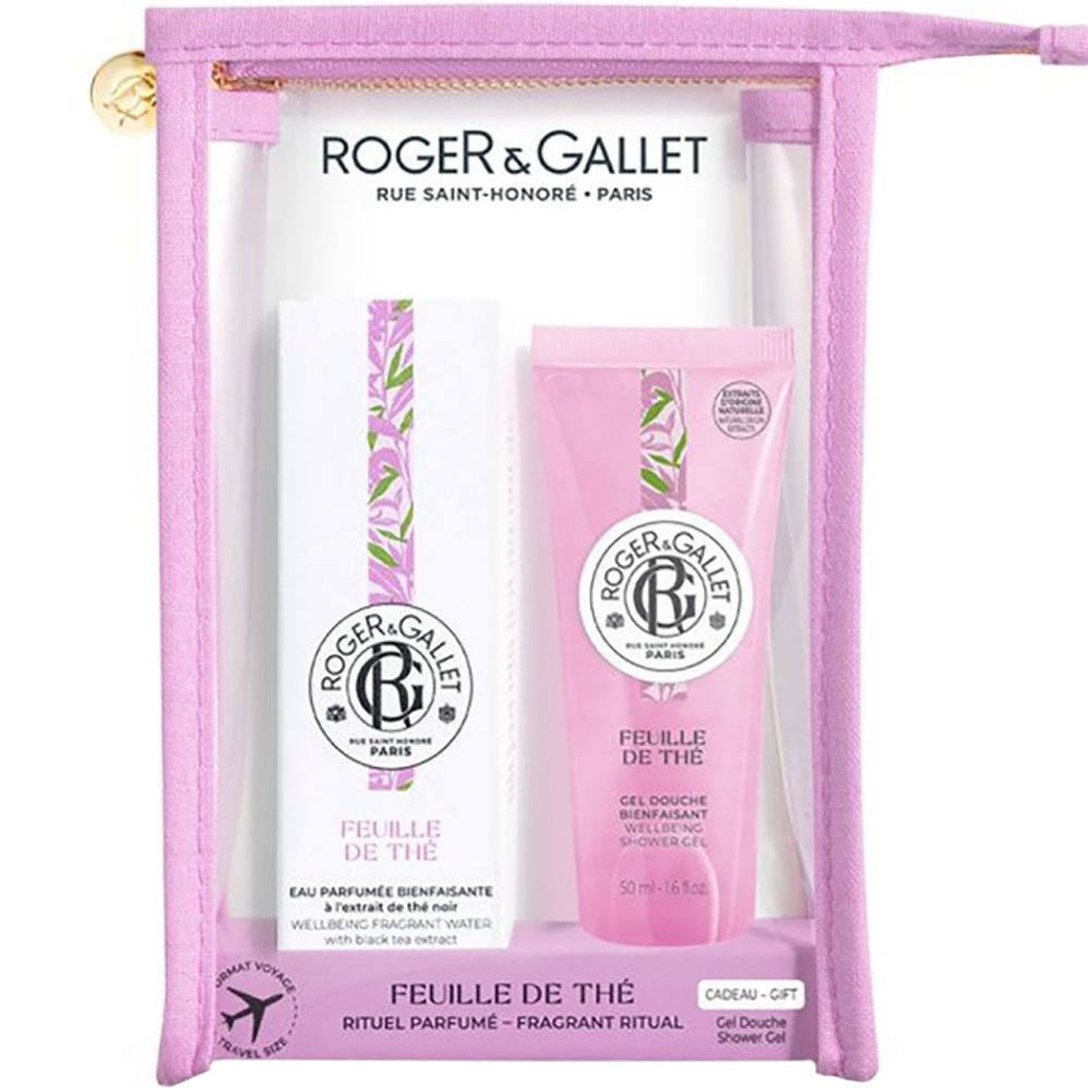 Roger & Gallet Πακέτο Προσφοράς Feuille de The Water Perfume 30ml & Δώρο Wellbeing Shower Gel 50ml & Τσαντάκι (Travel Size)