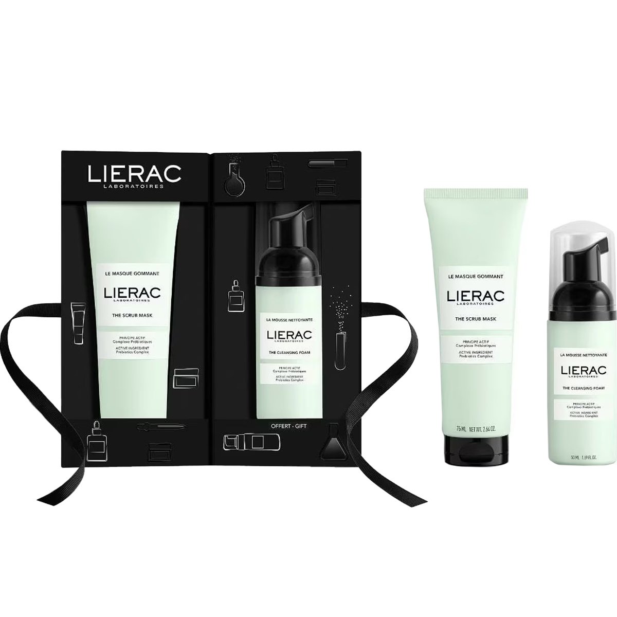 Lierac Promo The Scrub Mask Prebiotics Complex 75ml & The Cleansing Foam with Prebiotics Complex 50ml
