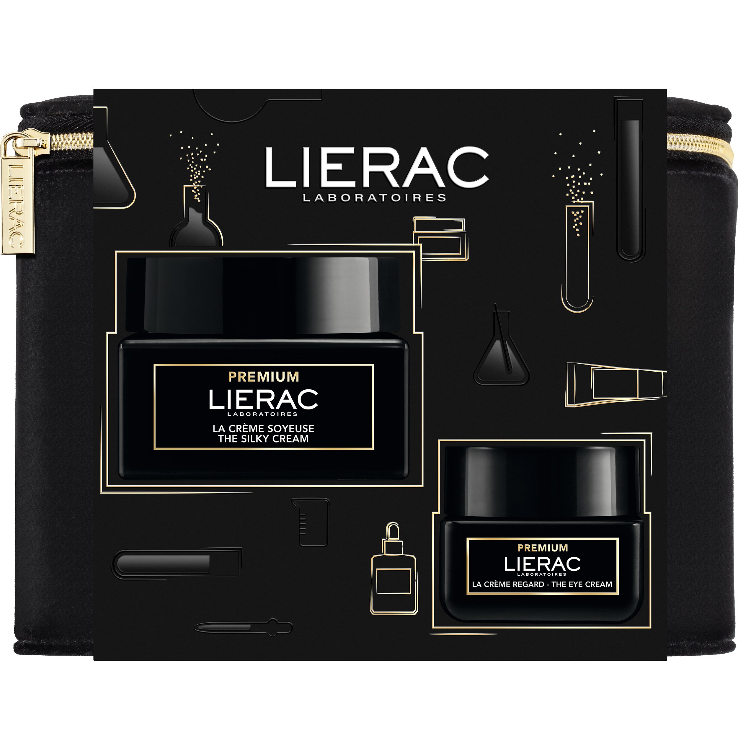 Lierac Promo Xmas Set Premium La Creme Soyeuse 50ml & The Eye Cream 20ml & Νεσεσέρ