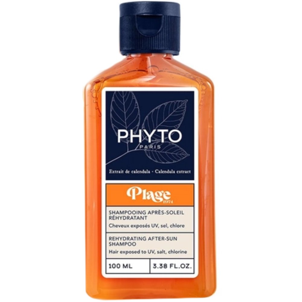 Phyto Plage Rehydrating After Sun Shampoo Ενυδατικό Σαμπουάν Επανόρθωσης για Ταλαιπωρημένα Μαλλιά από την Ηλιακή Ακτινοβολία που Αφαιρεί Αλάτι, Χλώριο & Υπολείμματα Αντηλιακών 100ml - Travel Size