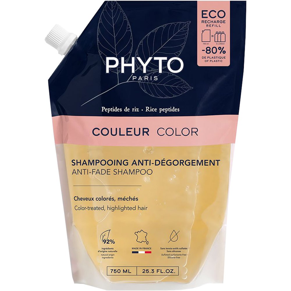 Phyto Paris Phyto Color Anti-Fade Shampoo Ανταλλακτικό Σαμπουάν Προστασίας Χρώματος από το Ξεθώριασμα 750ml Refill