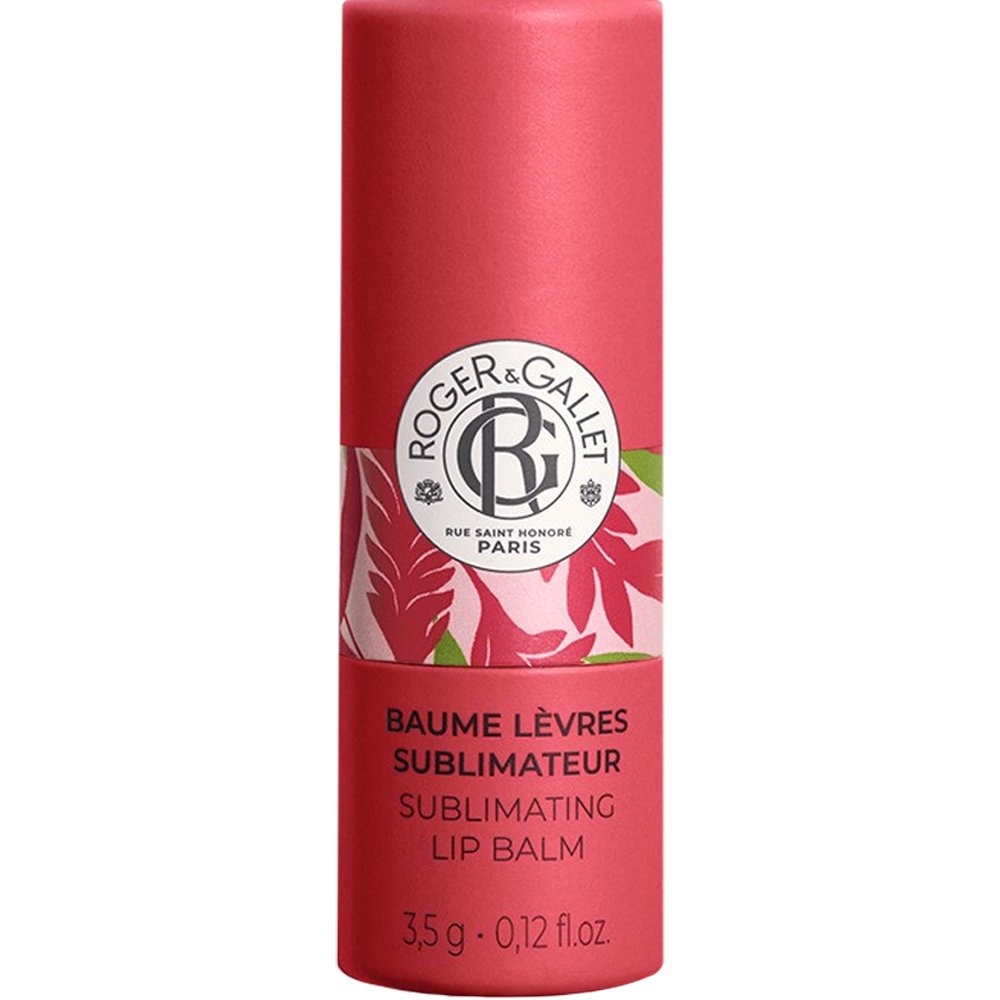 Roger & Gallet Roger & Gallet Sublimating Lip Balm Θρεπτικό Lip Balm για Διακριτικό Λαμπερό Φινίρισμα & Ενισχυμένο Φυσικό Χρώμα με Άρωμα Κόκκινων Φρούτων 3,5g - Gingembre Rouge