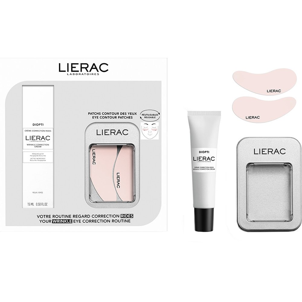 Lierac Lierac Promo Diopti Wrinkle Correction Cream 15ml & Eye Contour Reusable Patches 1 Ζευγάρι