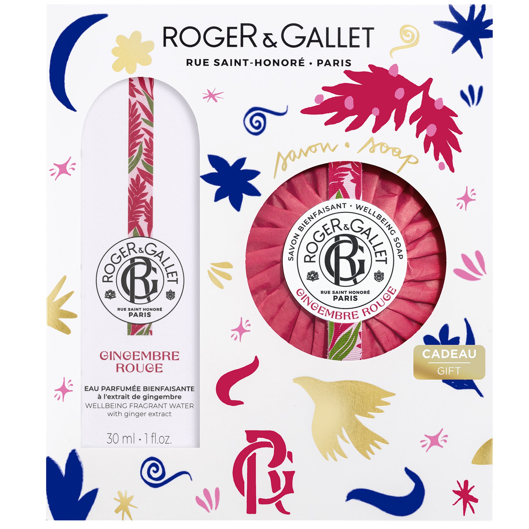Roger & Gallet Roger & Gallet Promo Gingembre Rouge Eau Parfumee Bienfaisante 30ml & Wellbeing Soap 100g