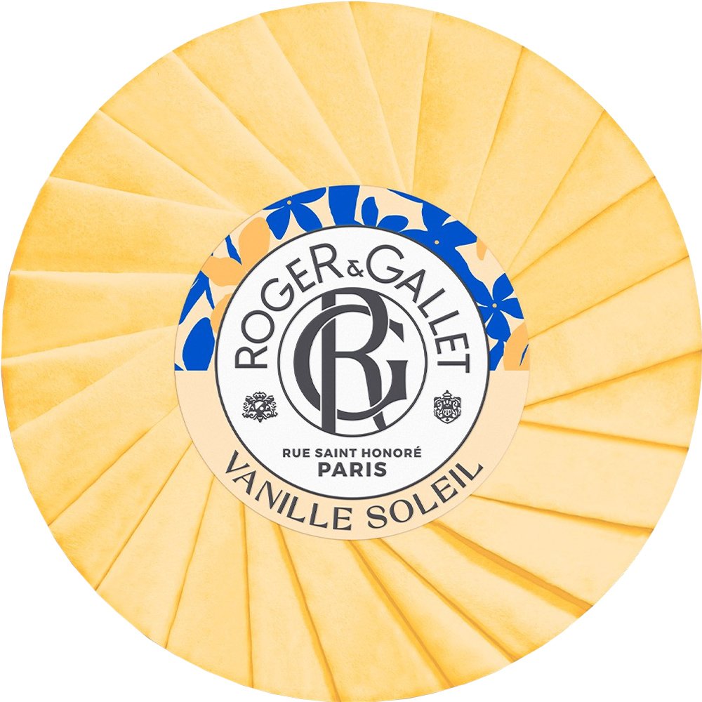 Roger & Gallet Vanille Soleil Perfumed Soap Bar Αναζωογονητική Μπάρα Σαπουνιού με Κεχριμπαρένιο Λουλουδάτο Άρωμα Ιδανικό για Όλο το Χρόνο 100g