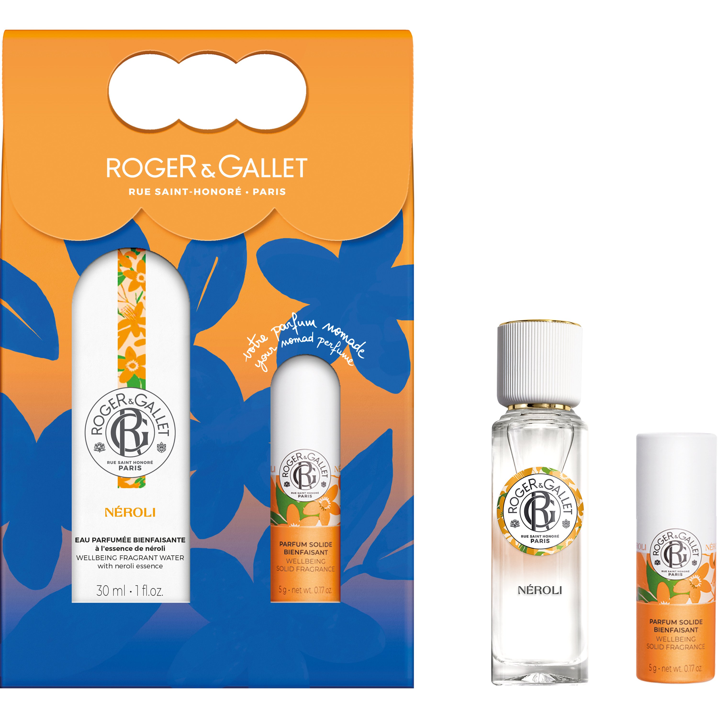 Roger & Gallet Promo Neroli Wellbeing Fragrant Water 30ml & Solid Fragrance 5g