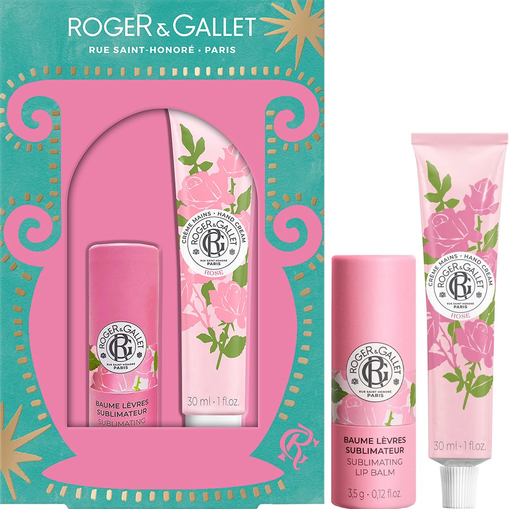 Roger & Gallet Promo Rose Sublimating Lip Balm 3,5g & Hand Cream 30ml