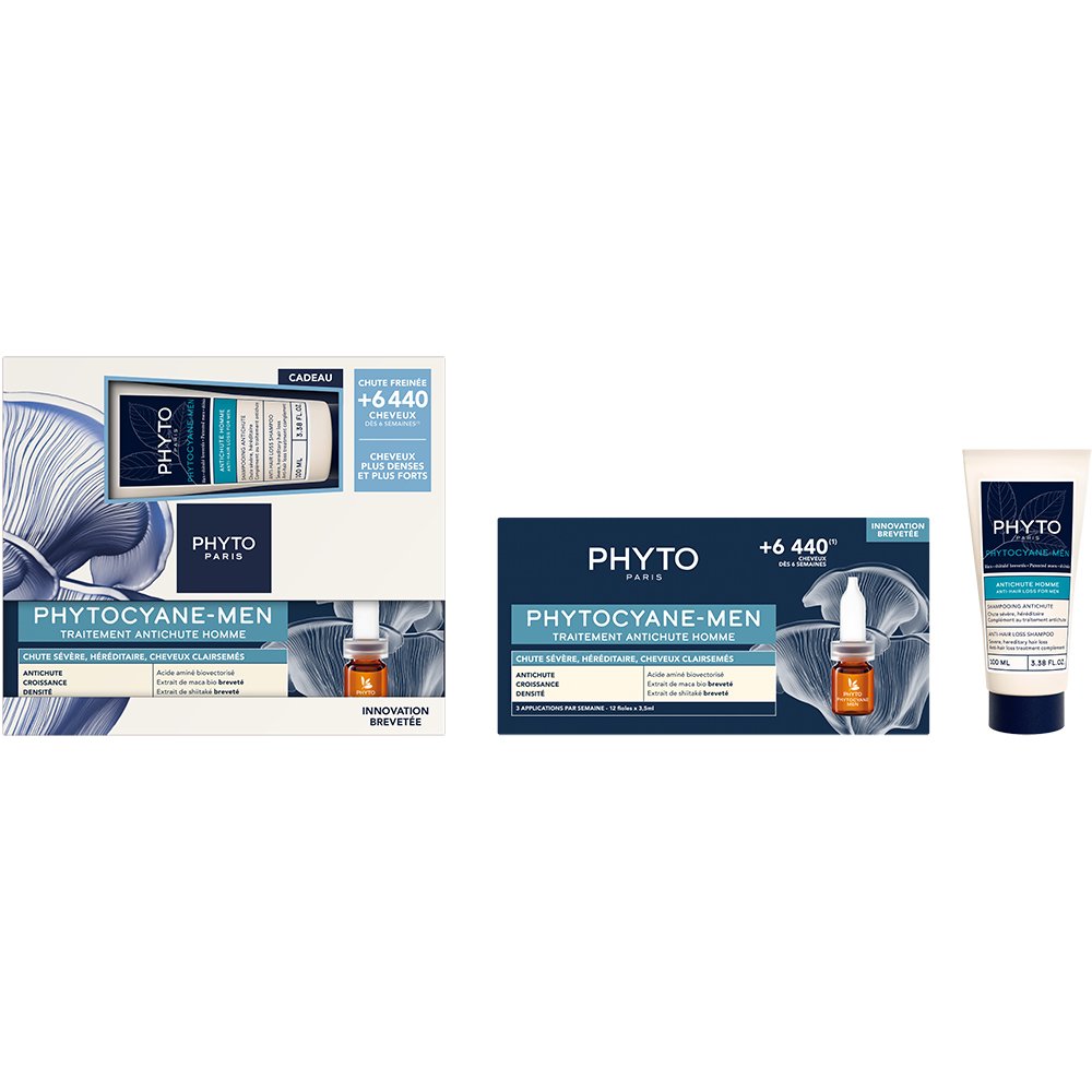 Phyto Promo Phytocyane Anti-Hair Loss Treatment for Men 12vialsx3,5ml & Δώρο Men Anti-Hair Loss Shampoo 100ml