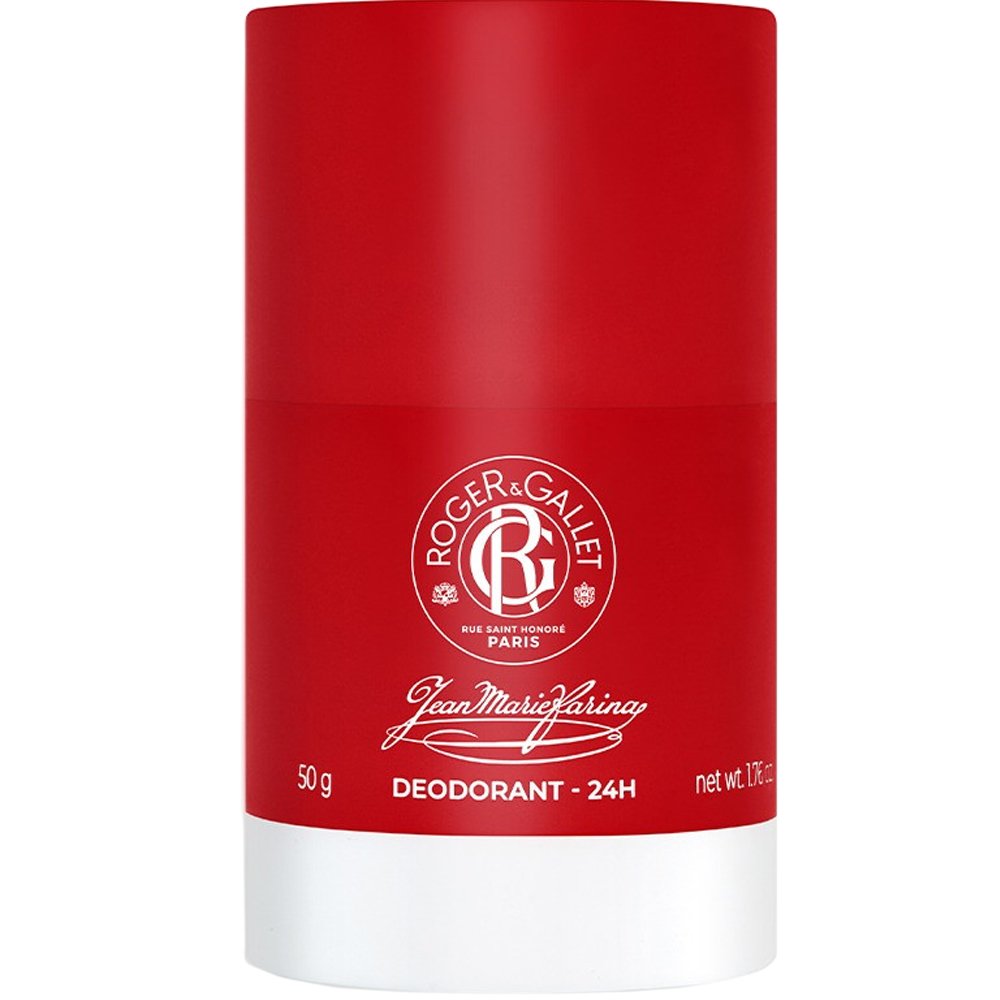 Roger & Gallet Jean Marie Farina 24h Deodorant Stick Ενυδατικό Αποσμητικό Στικ Εμπλουτισμένο με Λεμόνι, Λεβάντα & Δενδρολίβανο 50g