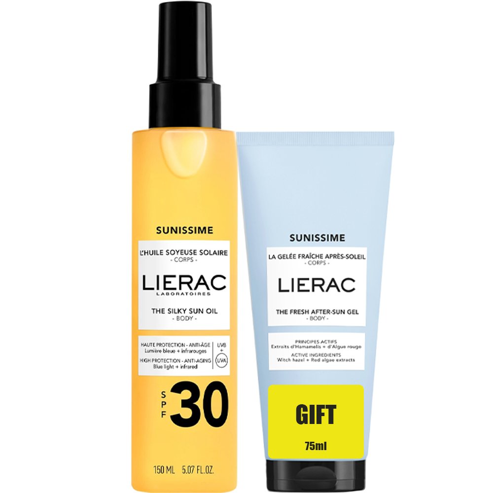 Lierac Promo Sunissime The Silky Sun Body Oil Spf30, 150ml & Δώρο The Fresh After-Sun Gel 75ml