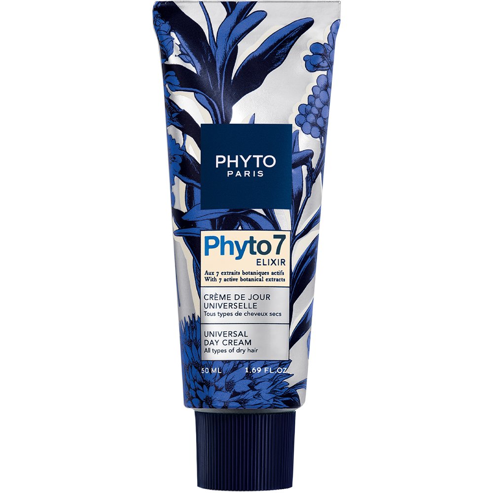 Phyto 7 Elixir Universal Day Cream Κρέμα Ημέρας Εμπλουτισμένη με 7 Ενεργά Συστατικά για Όλους τους Τύπους Ξηρών Μαλλιών 50ml