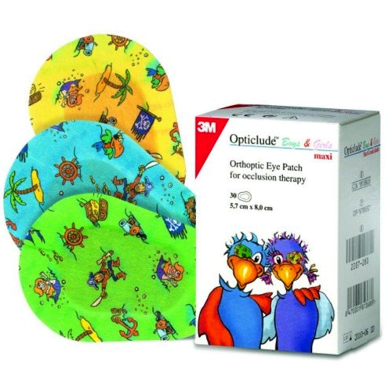 3M Opticlude Junior Boys & Girls Eye Patch Οφθαλμικός Ορθοπτικός Επίδεσμος 5.7cm x 8.2cm 20τμχ