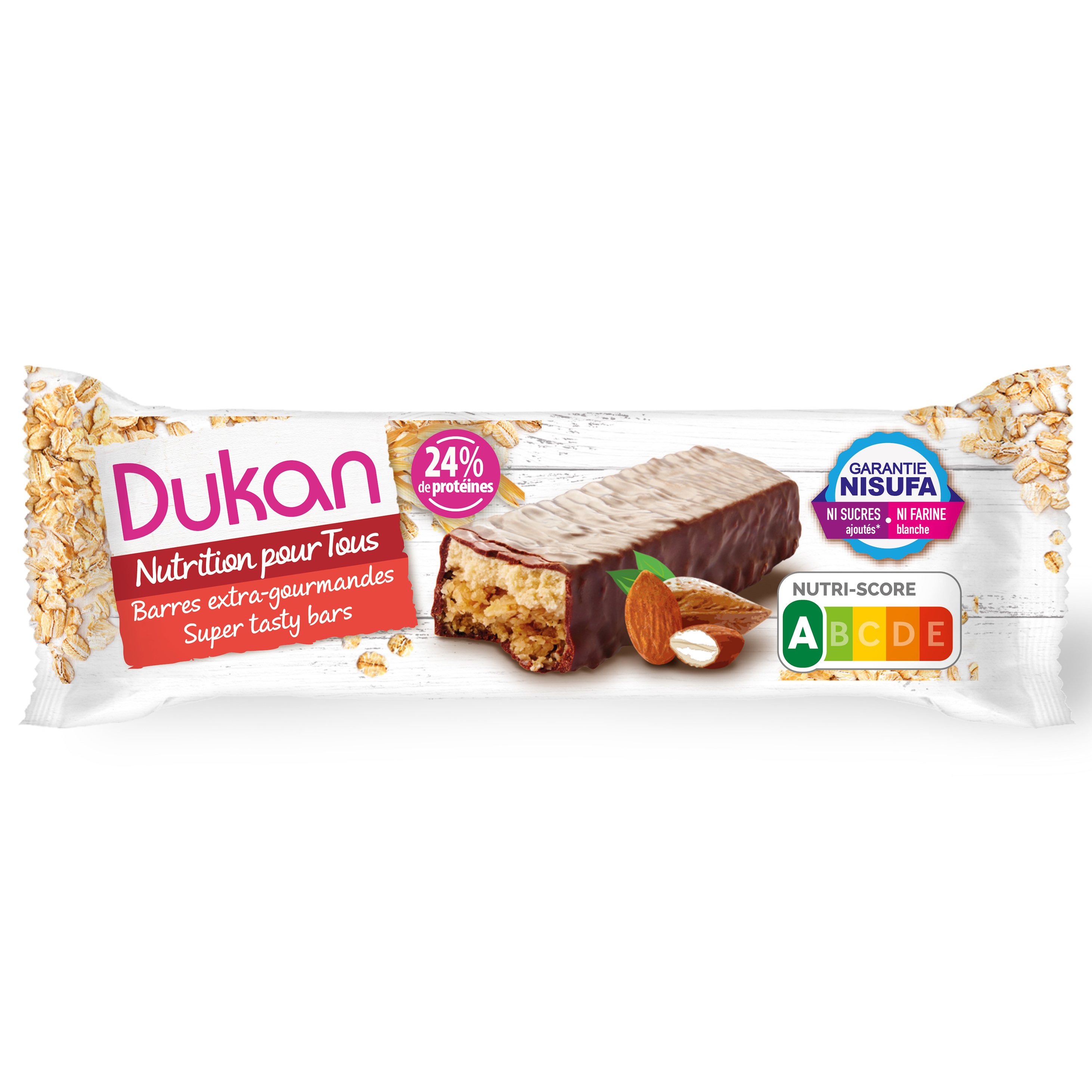 Dukan Nutrition Pour Tous Barres Extra Gourmandes Γκοφρέτα Βρώμης με Σοκολάτα 36 gr