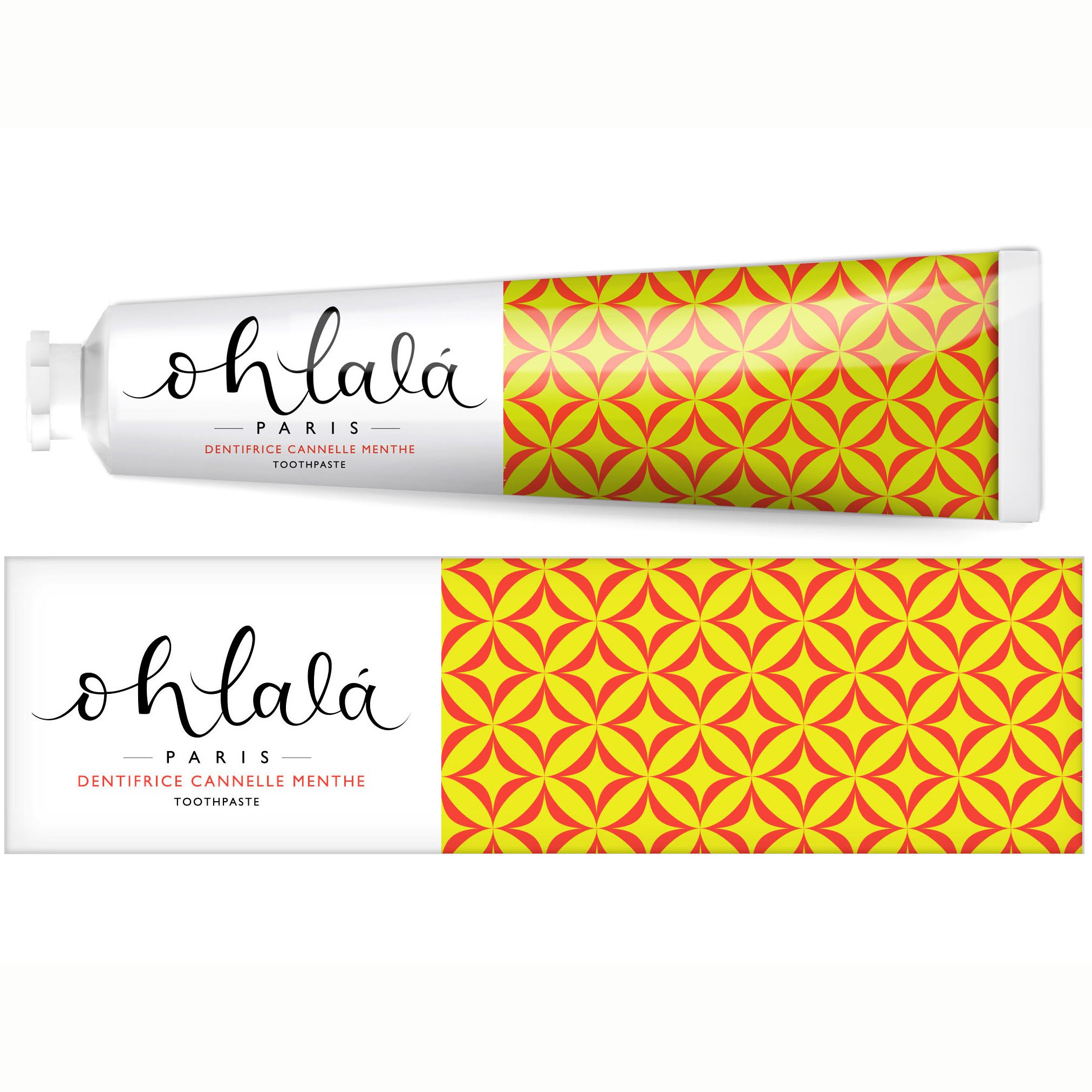 Ohlala Cinnamon Mint Toothpaste Οδοντόκρεμα με Υπέροχη Γεύση Μέντα & Κανέλα 75ml