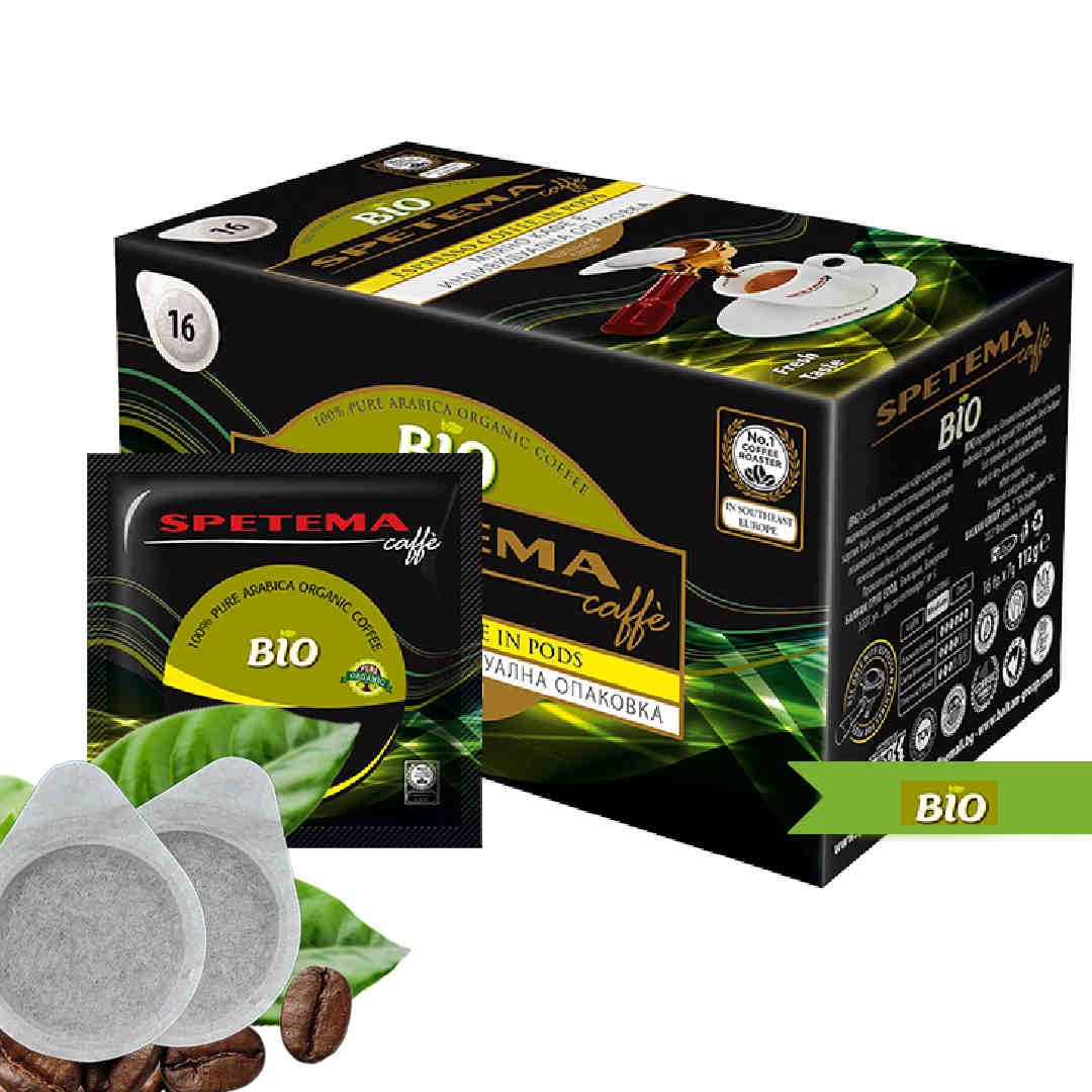 Spetema Caffe Bio Βιολογικός Espresso 112gr 16 Τεμάχια