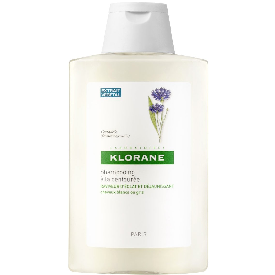 Klorane Shampoo Centauree Με Κενταυρίδα Σαμπουάν για Ασημένιες Ανταύγειες με Εκχύλισμα Κενταυρίδας 400ml