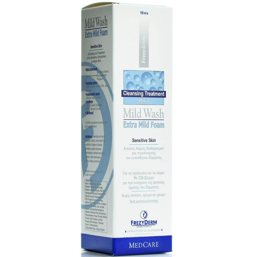 Frezyderm Mild Wash Απαλό Αφρώδες Καθαριστικό για Ευαίσθητες Επιδερμίδες 150ml