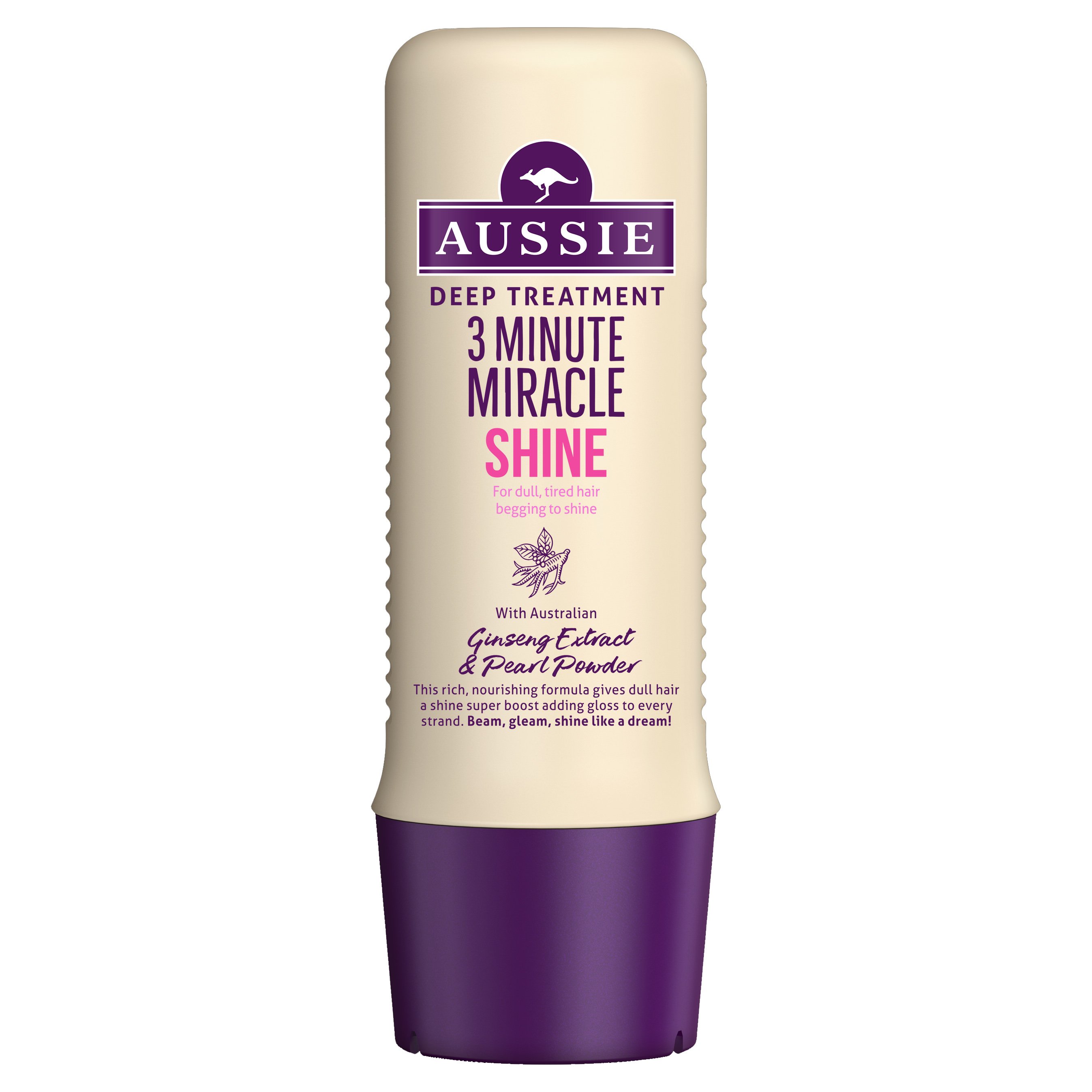 Aussie 3 Minute Miracle Shine Βαθιά Θεραπεία 3′ για Θαμπά & Ξηρά Μαλλιά 250ml