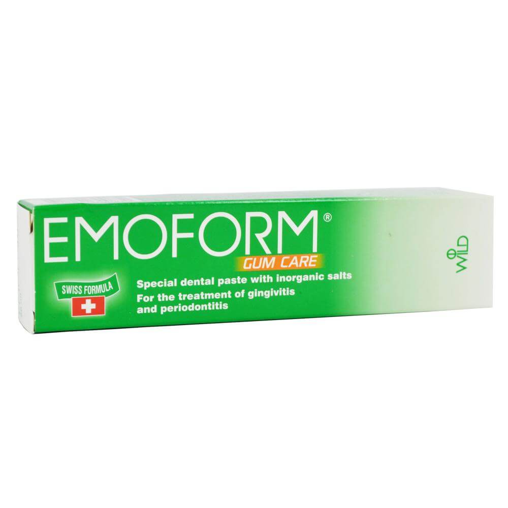 Emoform Gum Care Swiss Ειδική Οδοντόκρεμα με Ανόργανα Άλατα, για την Αντιμετώπιση της Ουλίτιδας & της Περιοδοντίτιδας 50ml