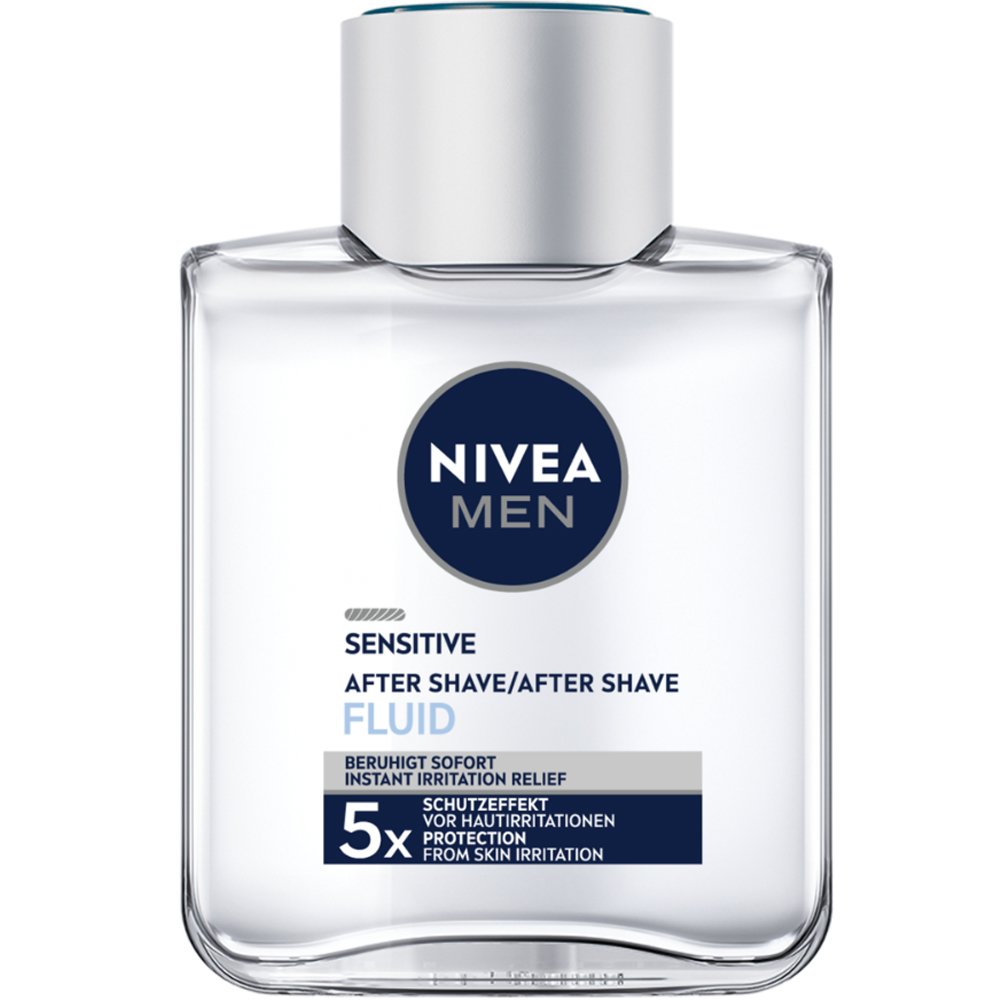 Nivea Nivea Men Sensitive After Shave Lotion Καταπραϋντική Λοσιόν για Μετά το Ξύρισμα για Ερεθισμένη Επιδερμίδα & Άμεση Ανακούφιση Χωρίς Αλκοόλ 100ml