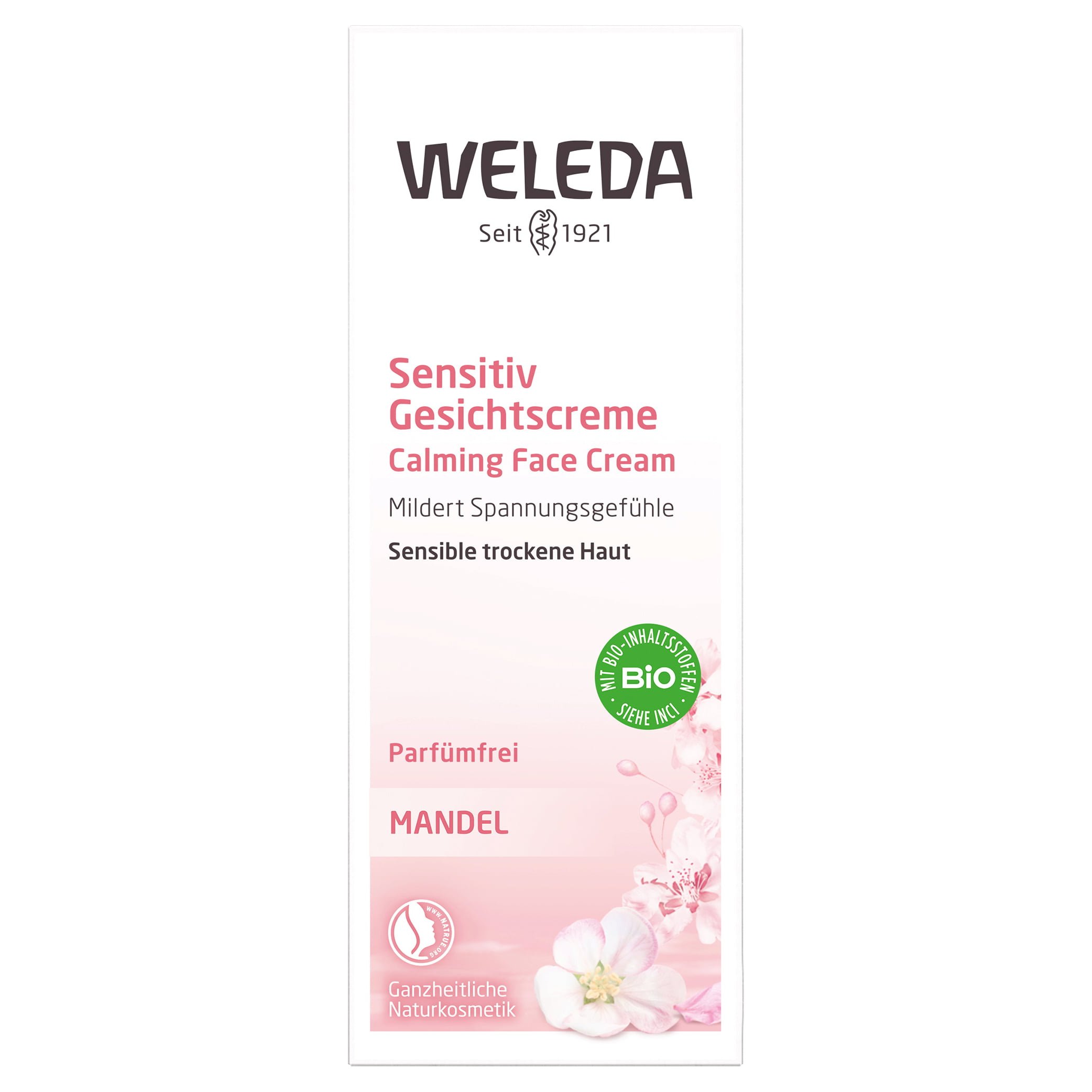 Weleda Almond Calming Face Cream Κρέμα Προσώπου 24ωρης Φροντίδας με Έλαιο Αμυγδάλου Ιδανική για Ευαίσθητες & Ξηρές Επιδερμίδες 30ml