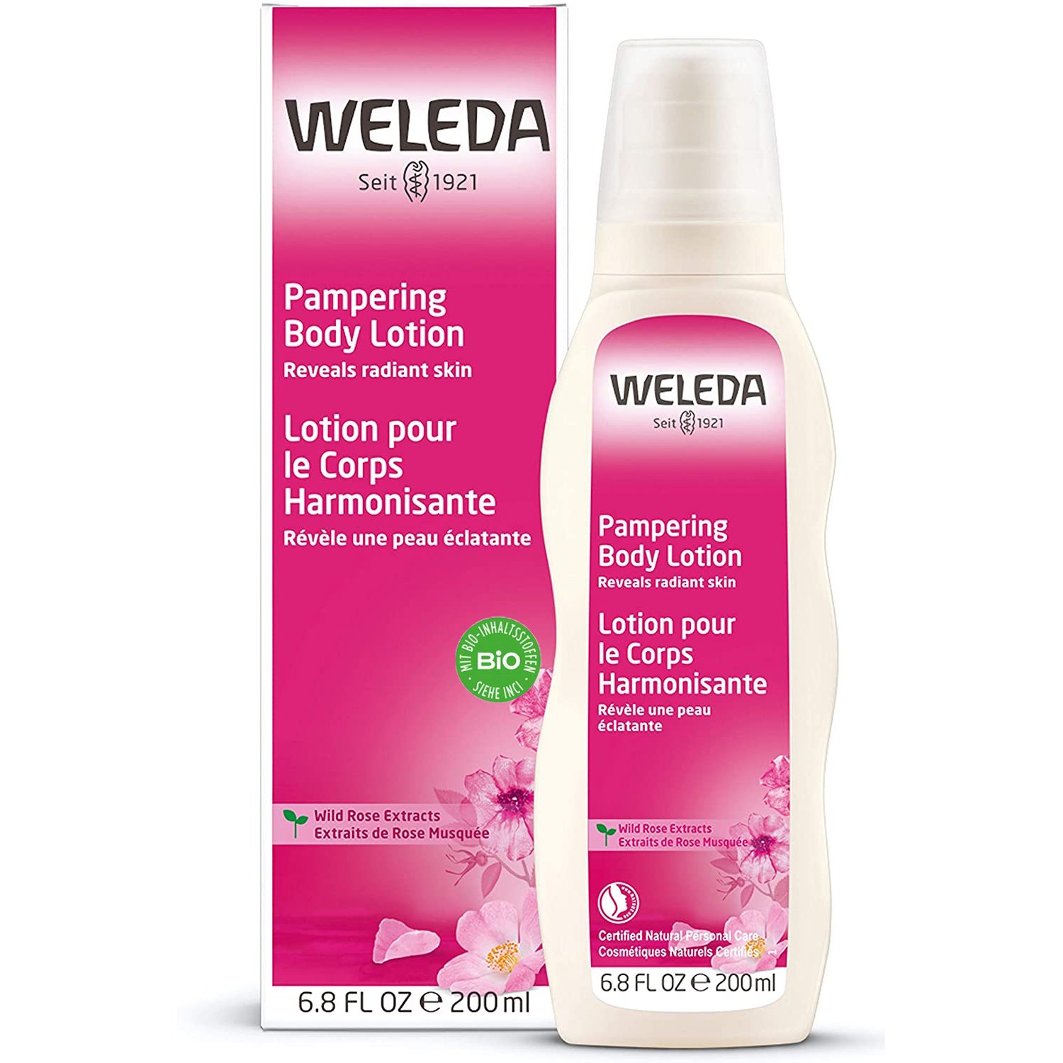 Weleda Wild Rose Pampering Body Lotion Γαλάκτωμα Περιποίησης Άγριο Τριαντάφυλλο για Κανονικό Έως Ξηρό Δέρμα 200ml