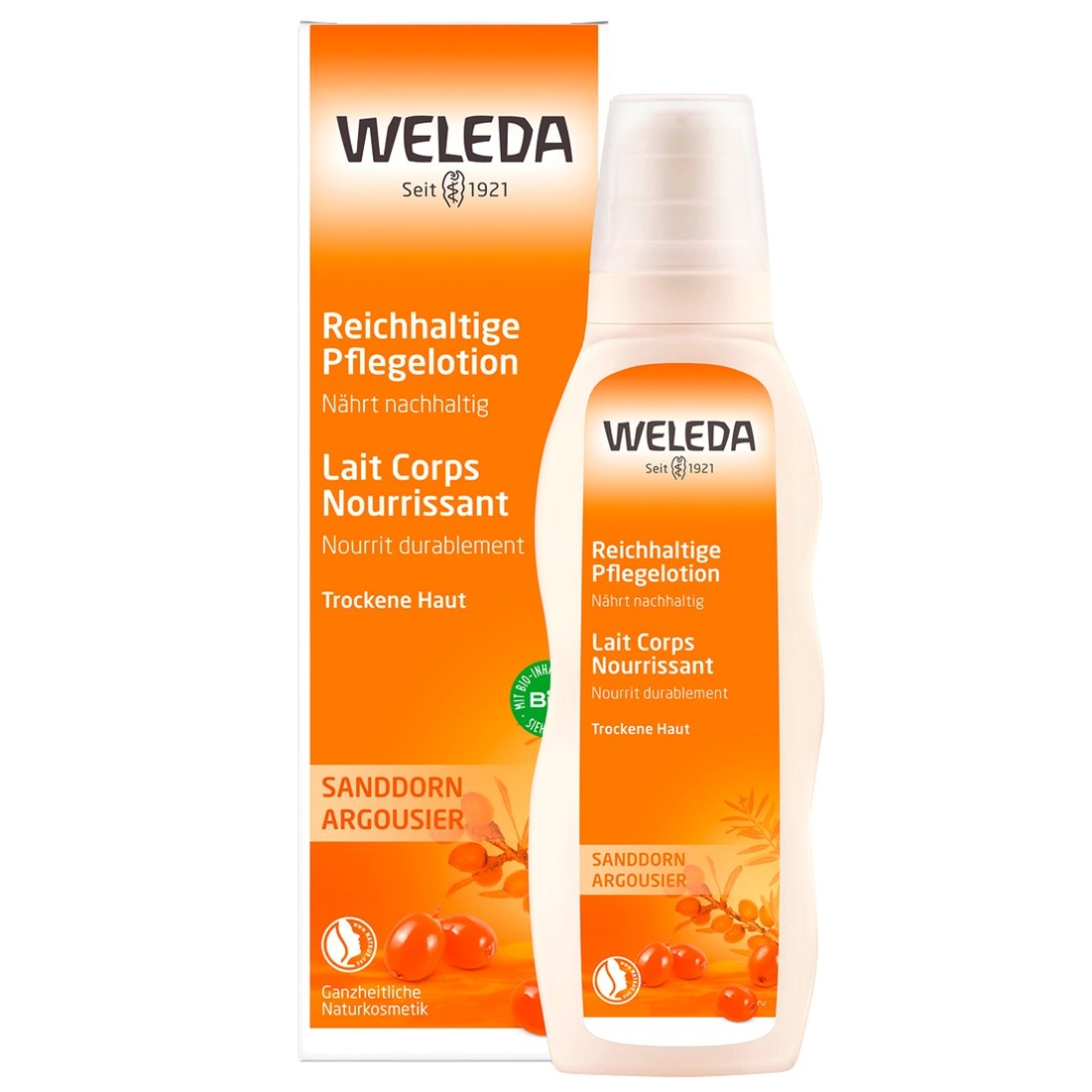 Weleda Sea Buckthorn Rich Body Lotion Γαλάκτωμα Περιποίησης με Ιπποφαές για Εντατική Περιποίηση Ξηρού Δέρματος 200ml
