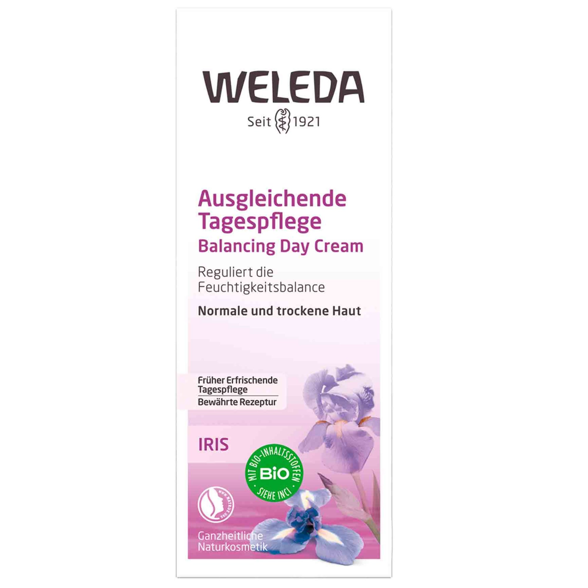 Weleda Iris Balancing Day Cream Ενυδατική Κρέμα Προσώπου Ημέρας με Έλαιο Ίριδας Ιδανική για Ξηρές Έως πού Ξηρές Επιδερμίδες 30ml