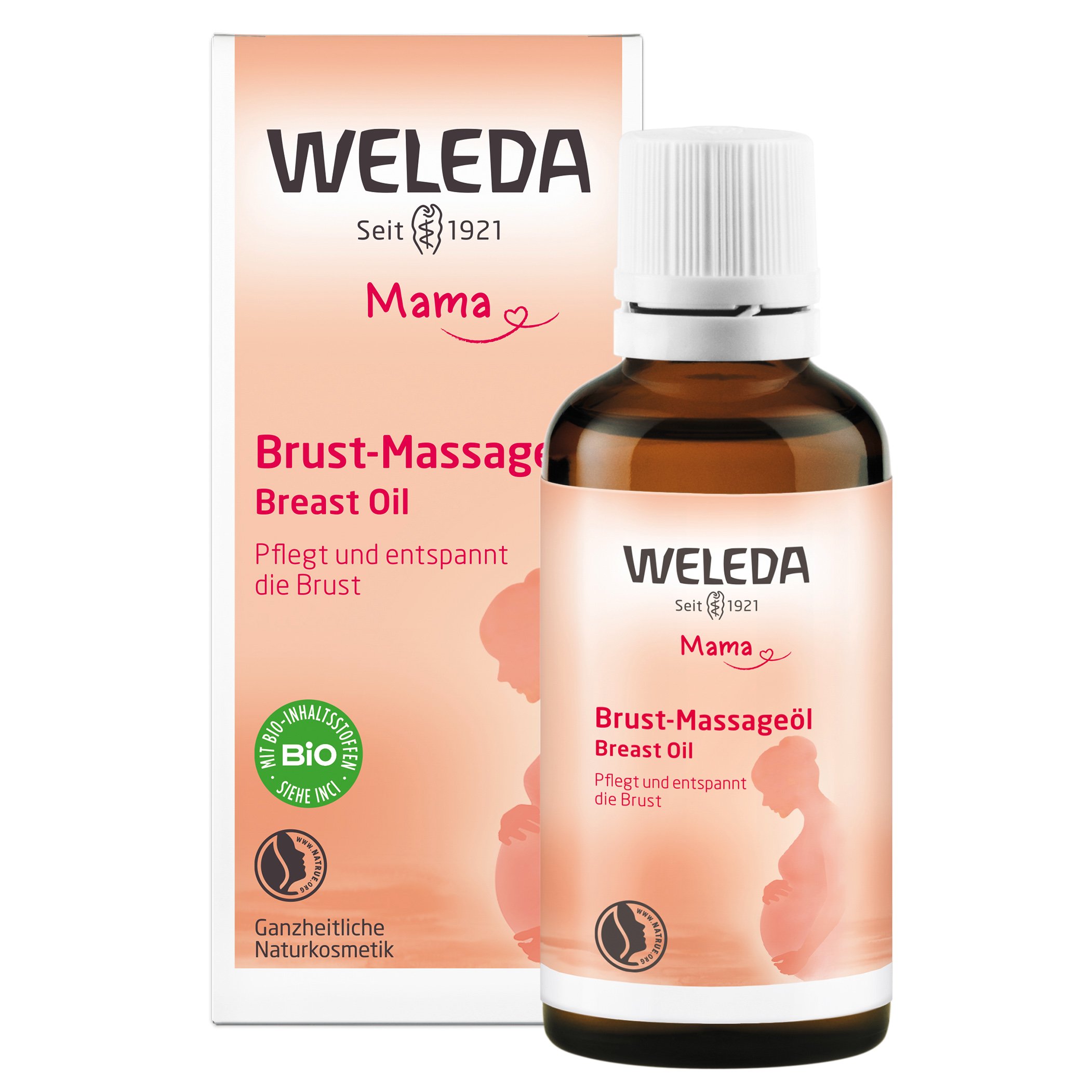 Weleda Weleda Mama Breast Massage Oil Λάδι Μασάζ Στήθους για Προετοιμασία & Διευκόλυνση του Θηλασμού 50ml