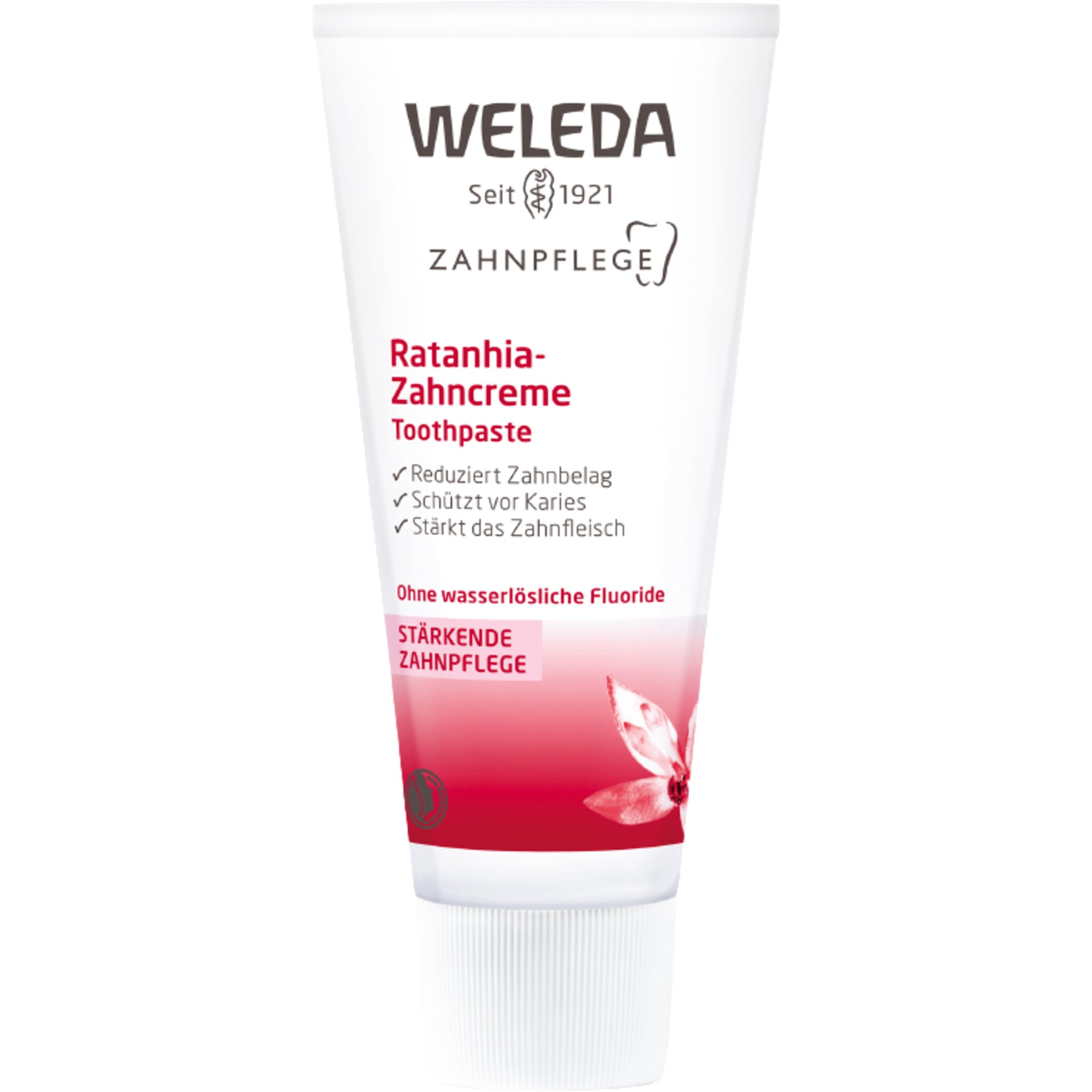 Weleda Weleda Ratanhia Toothpaste Φυσική Οδοντόκρεμα με Ρατάνια που Δυναμώνει τα Ούλα Αντιμετωπίζοντας Αποτελεσματικά την Ουλίτιδα 75ml