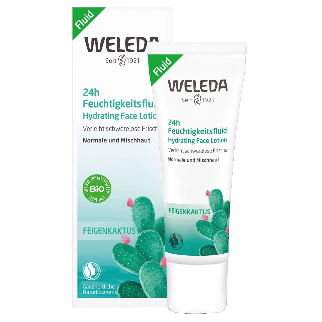 Weleda Prickly Pear 24h Hydrating Face Lotion 24ωρη Ενυδατική Κρέμα Προσώπου με Φραγκοσυκιά για Κανονικό & Μικτό Δέρμα 30ml